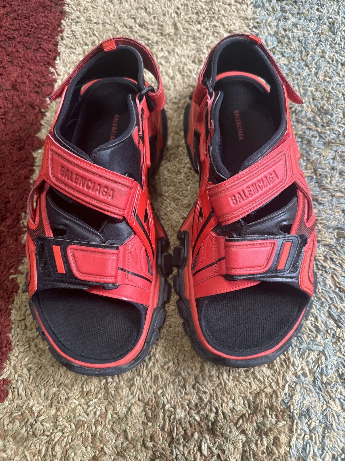 track sandals balenciaga