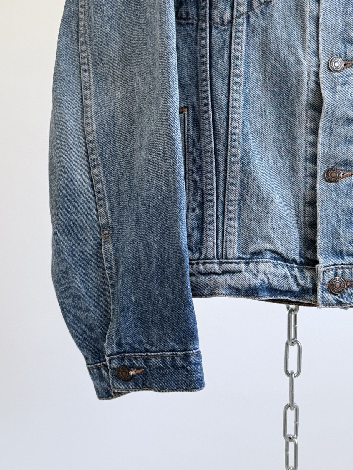 Levi's Vintage 80s Levi’s Orange Tab Washed Denim Jacket Size US L / EU 52-54 / 3 - 7 Thumbnail