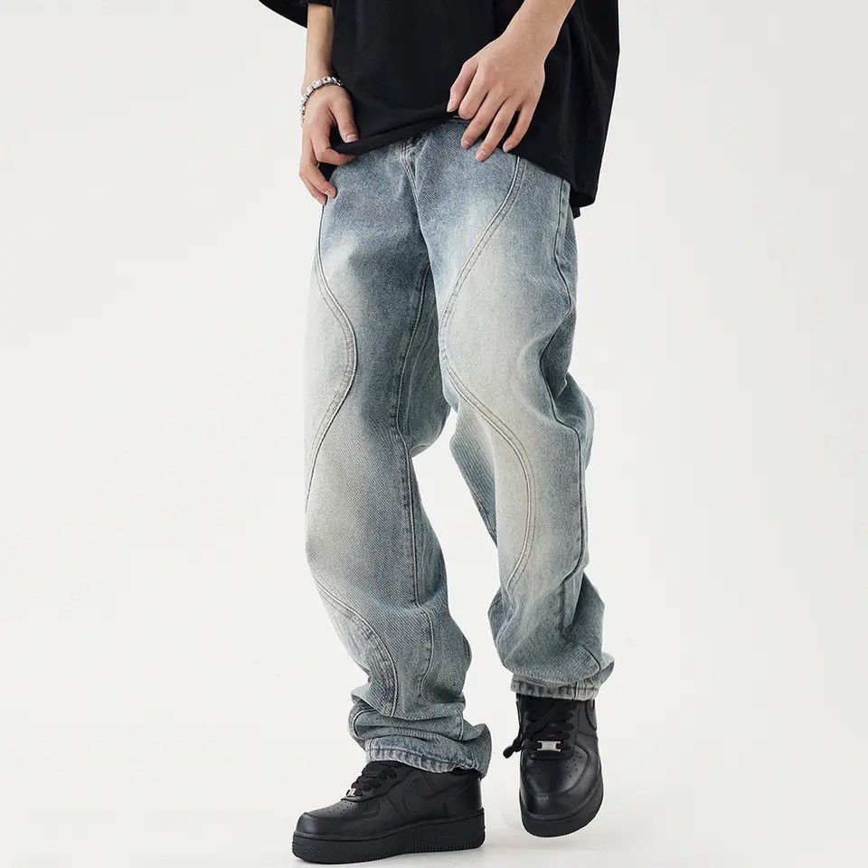 Japanese Brand × Jean Street 90’s hiphop washed skateboard hip-hop jeans Size US 34 / EU 50 - 4 Thumbnail