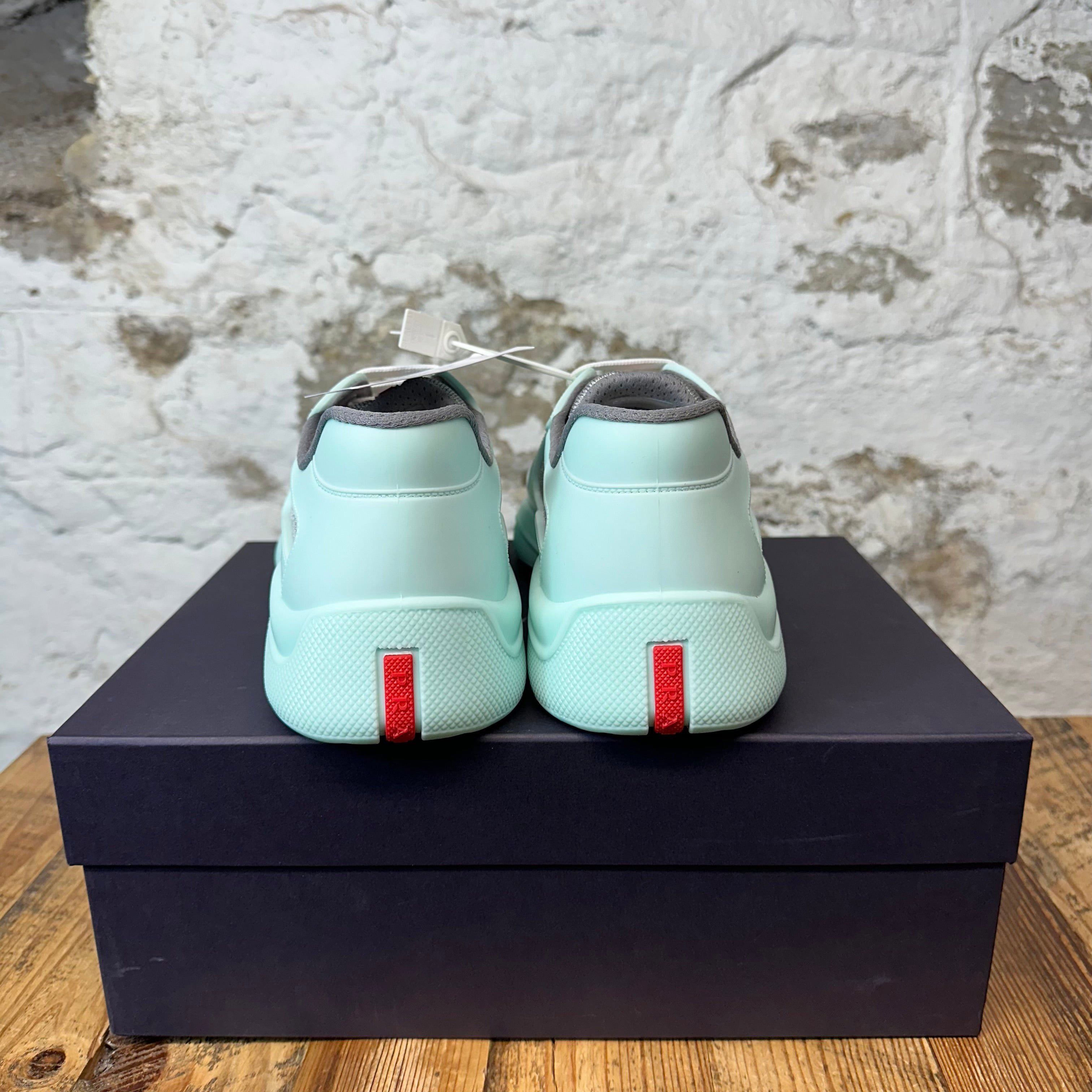 Prada Prada Americas Cup Mint Green Rubber Sneaker Sz 12 (45) DS Size US 12 / EU 45 - 6 Thumbnail