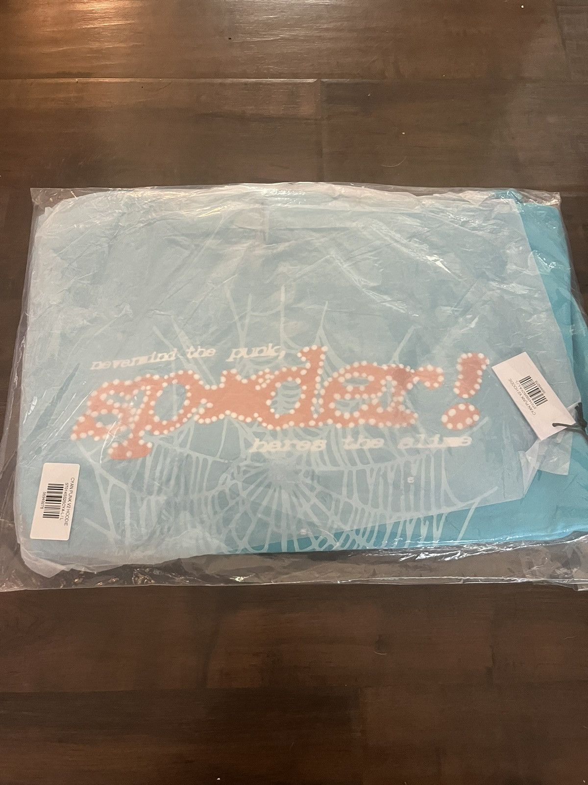 Sp5der × Young Thug Spider Sp5der Young Thug Punk V2 Cyan Blue Hoodie Sweatshirt Size US L / EU 52-54 / 3 - 1 Thumbnail