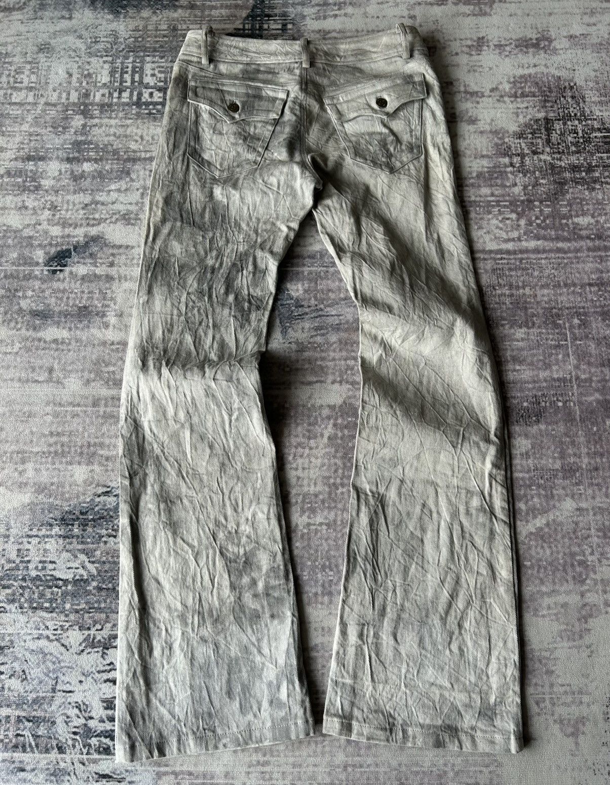 Tornado Mart Tornado Mart Punk Flared Wrinkled Pants Size US 30 / EU 46 - 3 Thumbnail
