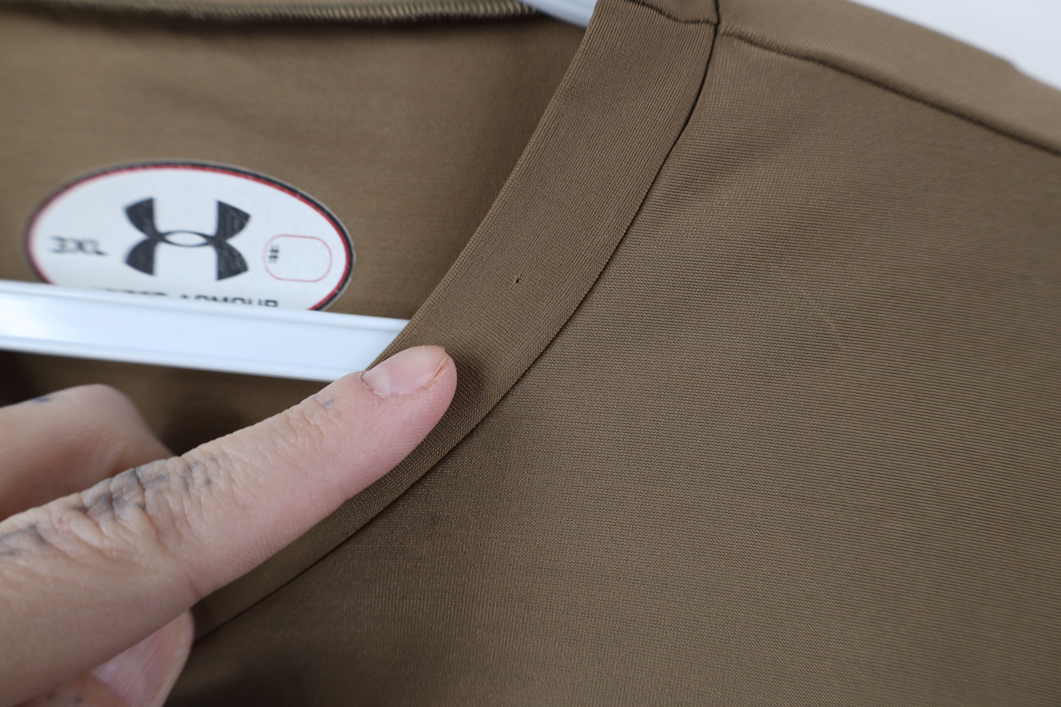 Under Armour Vintage Under Armour Tactical Short Sleeve T-Shirt Brown USA Size US XXL / EU 58 / 5 - 5 Thumbnail