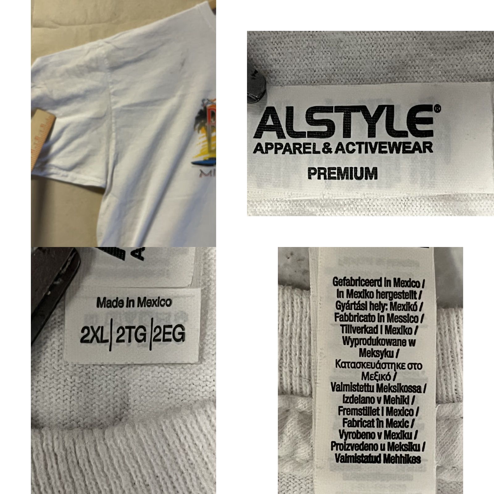 Vintage VINTAGE Alstyle Apparel & Activewear T-Shirt Mens 2XL White California San Diego Bay-fair Graphic Crew Neck Short Sleeve Cotton Solid Size US XXL / EU 58 / 5 - 8 Thumbnail