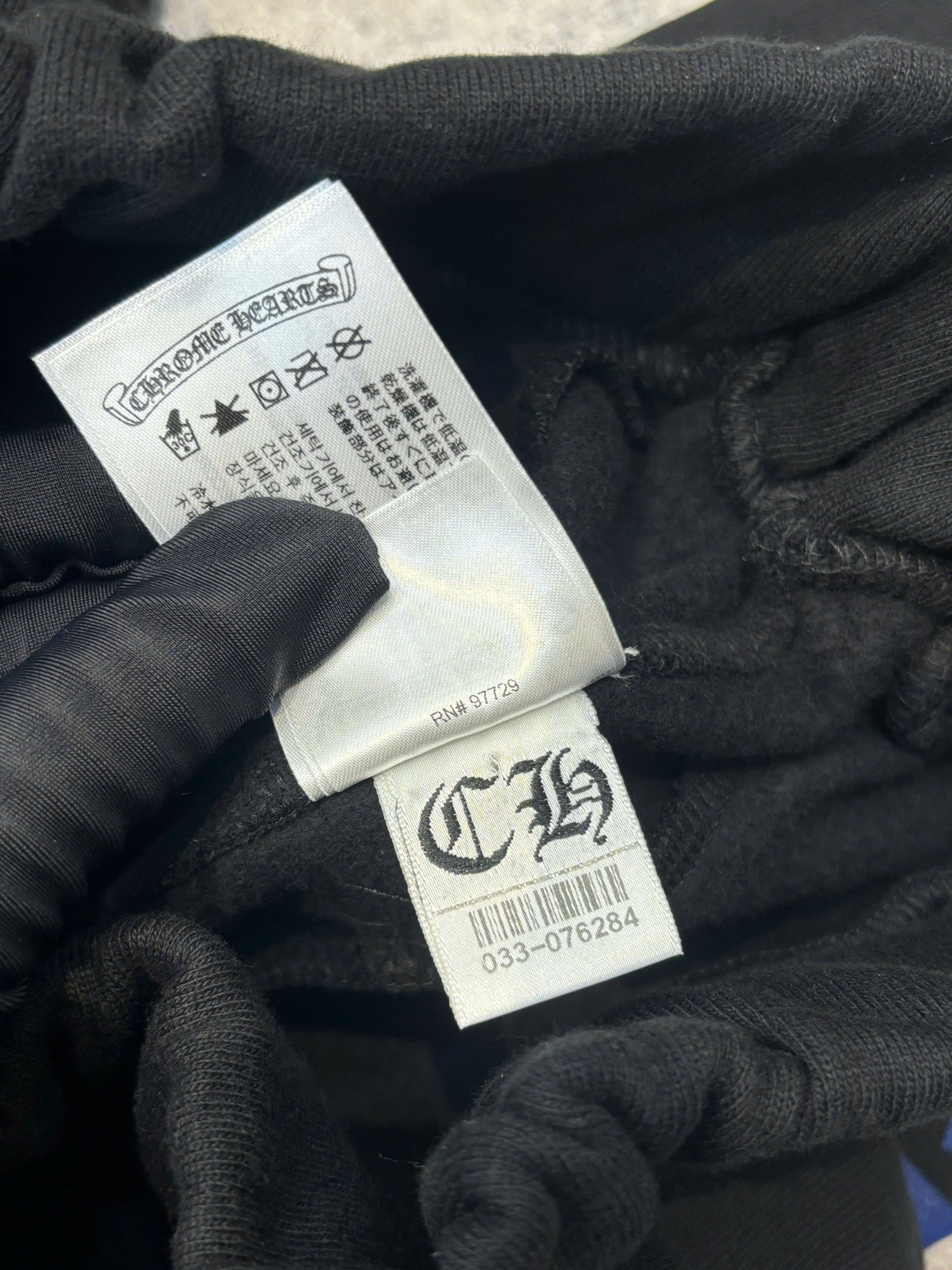 Chrome Hearts CHROME HEARTS Horseshoe Blue Print Sweatpants BLACK Size US 29 - 11 Thumbnail