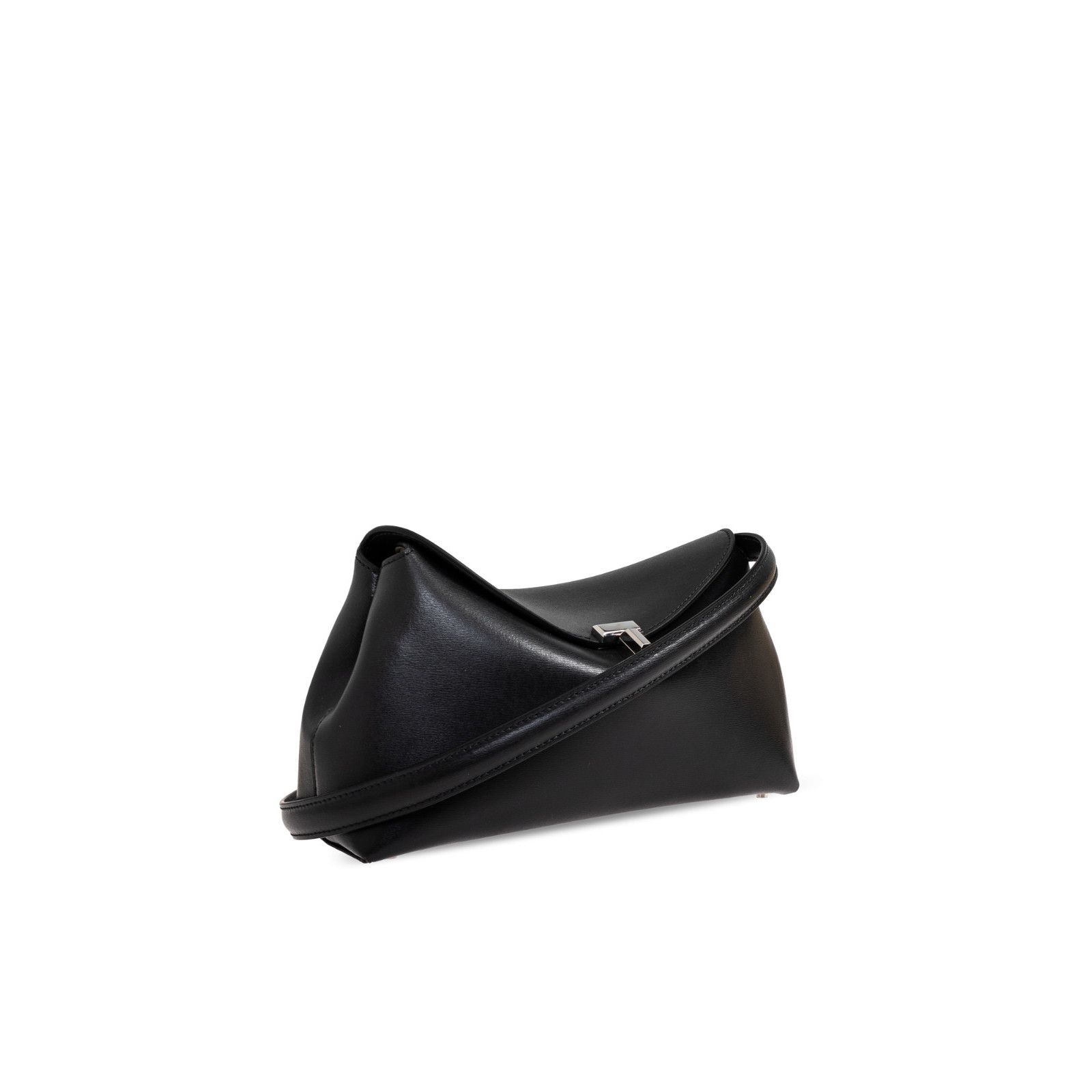Toteme TOTEME T-lock Black Leather Clutch Bag New & Authentic Size ONE SIZE - 3 Thumbnail