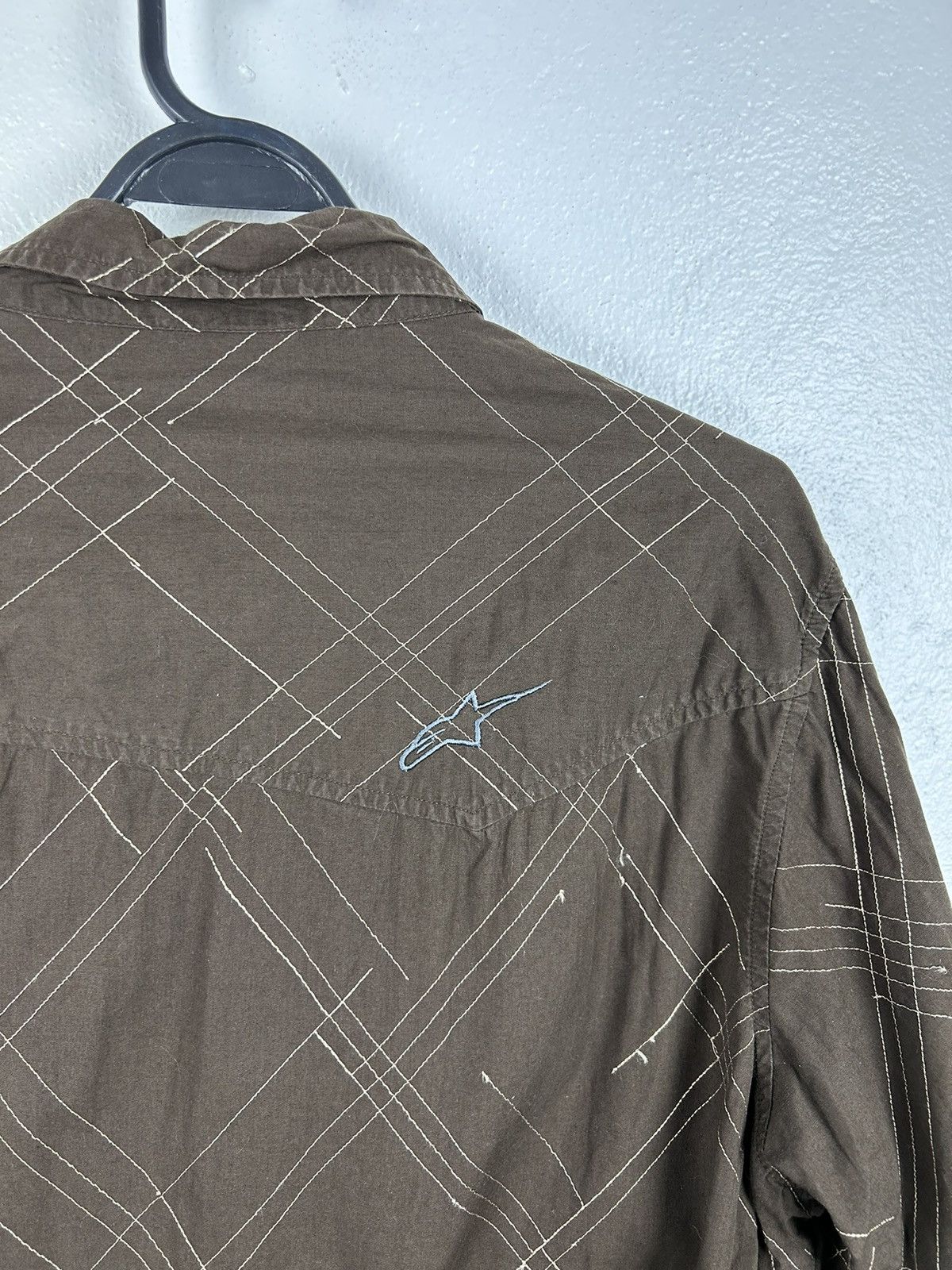 Alpinestars Vintage Alpinestars Striped Embroidery Long Sleeve Shirt Size US L / EU 52-54 / 3 - 6 Thumbnail