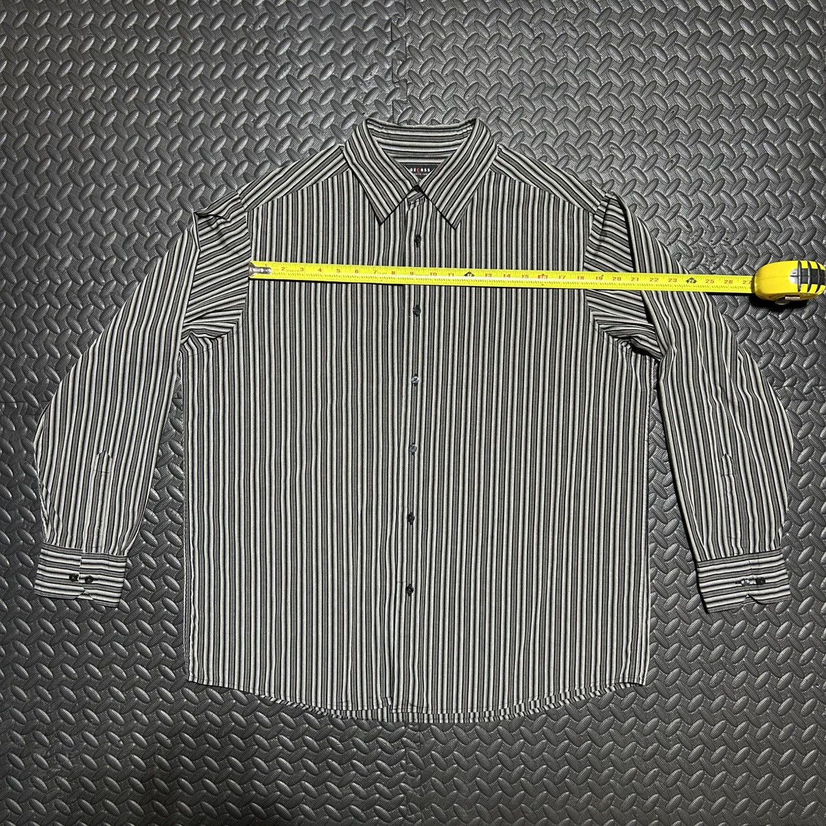 Other Axcess Claiborne Button Down Dress Shirt Striped Black XL Size US XL / EU 56 / 4 - 6 Thumbnail