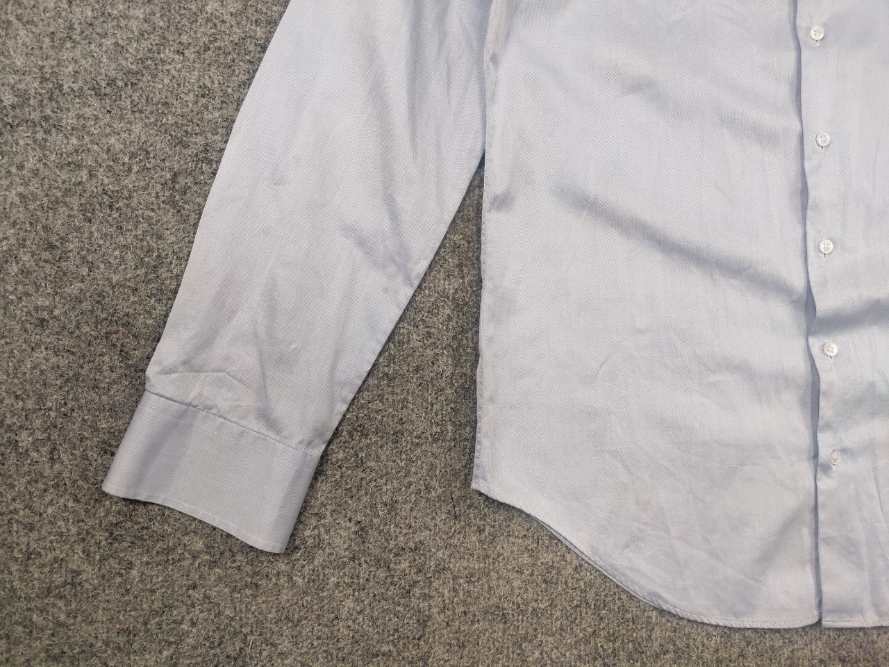 Giorgio Armani Giorgio Armani Design with Light blue thin Long sleeve shirt Size US M / EU 48-50 / 2 - 6 Thumbnail