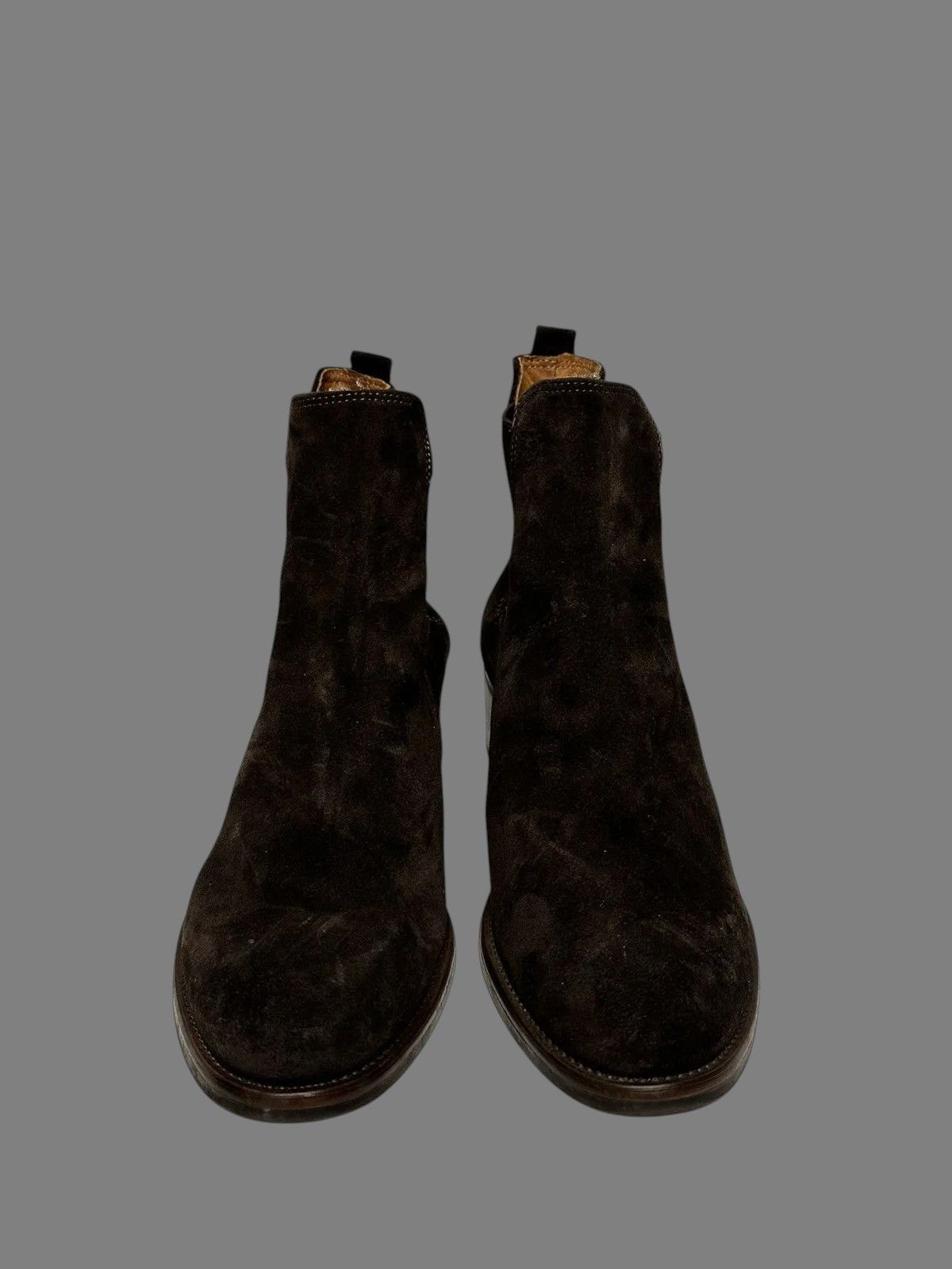 14th Addiction Franzini Brown Leather Boots Italian Elegant Retro Guidi Size US 8 / EU 41 - 2 Thumbnail
