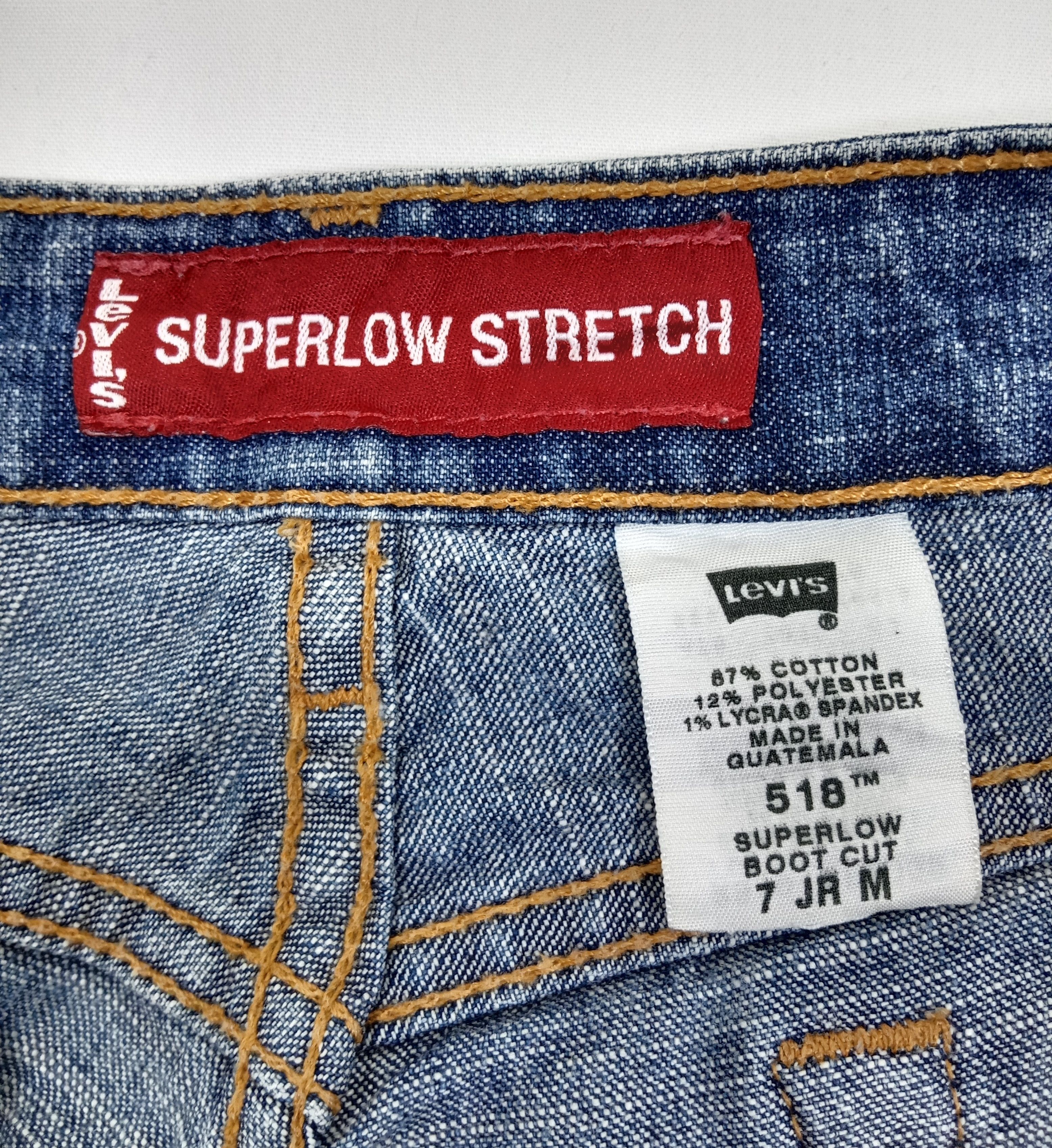 Levi's Vintage Levi's 518 Flare Jeans Blue Wash Denim Size 31" - 13 Thumbnail
