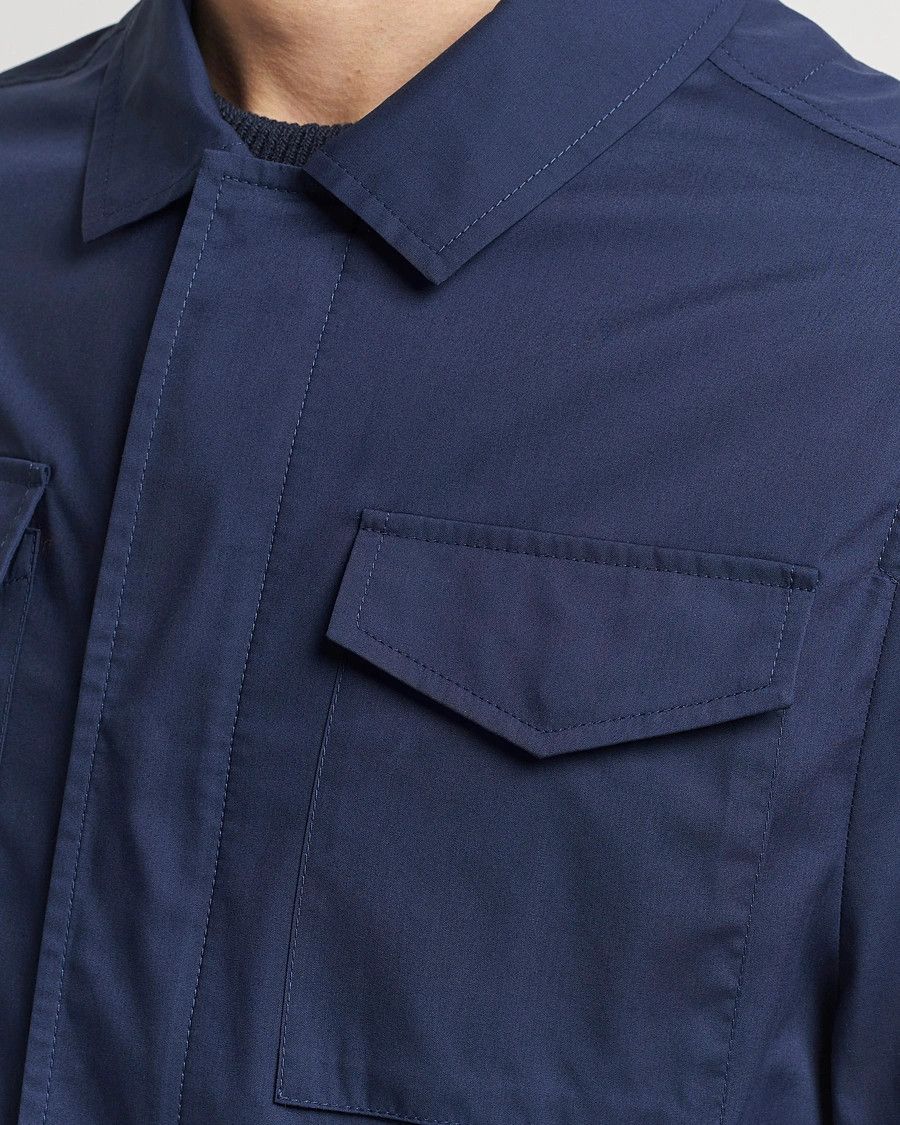 Brunello Cucinelli o1gr1nt0525 Drawstring Waist Lightweight Shirt Jacket Size US M / EU 48-50 / 2 - 5 Thumbnail