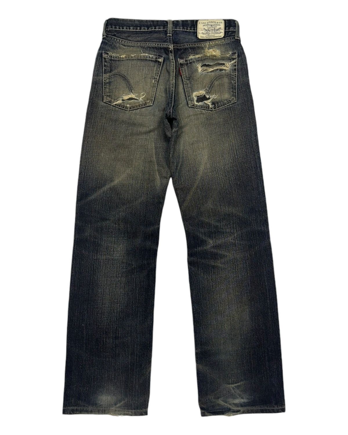 If Six Was Nine × JNCO × Levi's 🔥LEVIS 502 RUSTY DISTRESSED DENIM JEANS Size US 29 - 8 Thumbnail