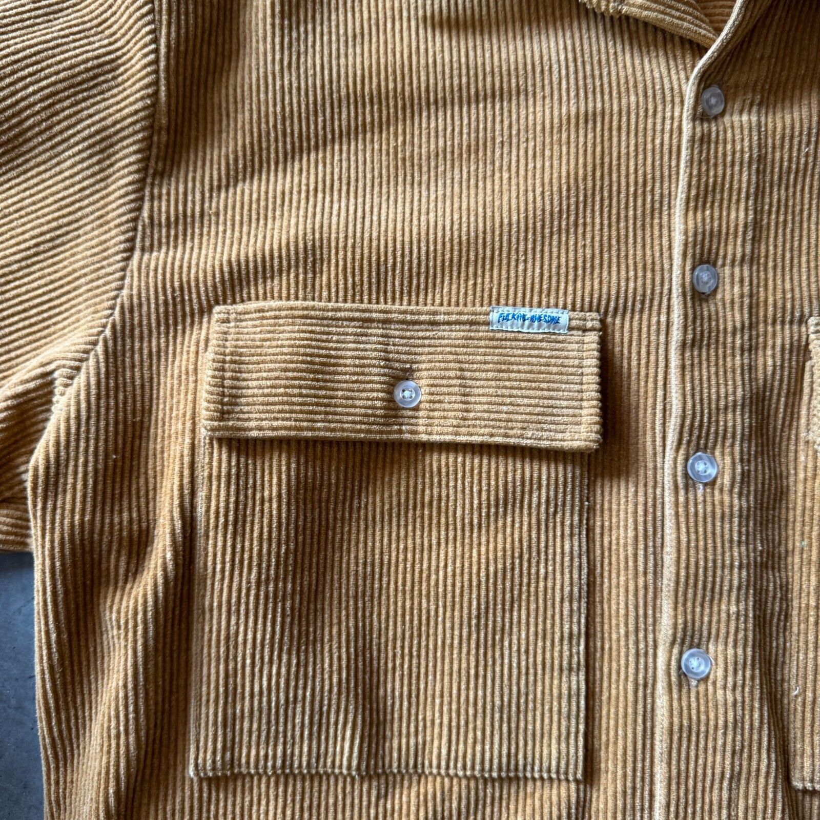 Fucking Awesome Fucking Awesome Corduroy Overshirt FA Medium Brown Button Up Size US M / EU 48-50 / 2 - 4 Thumbnail