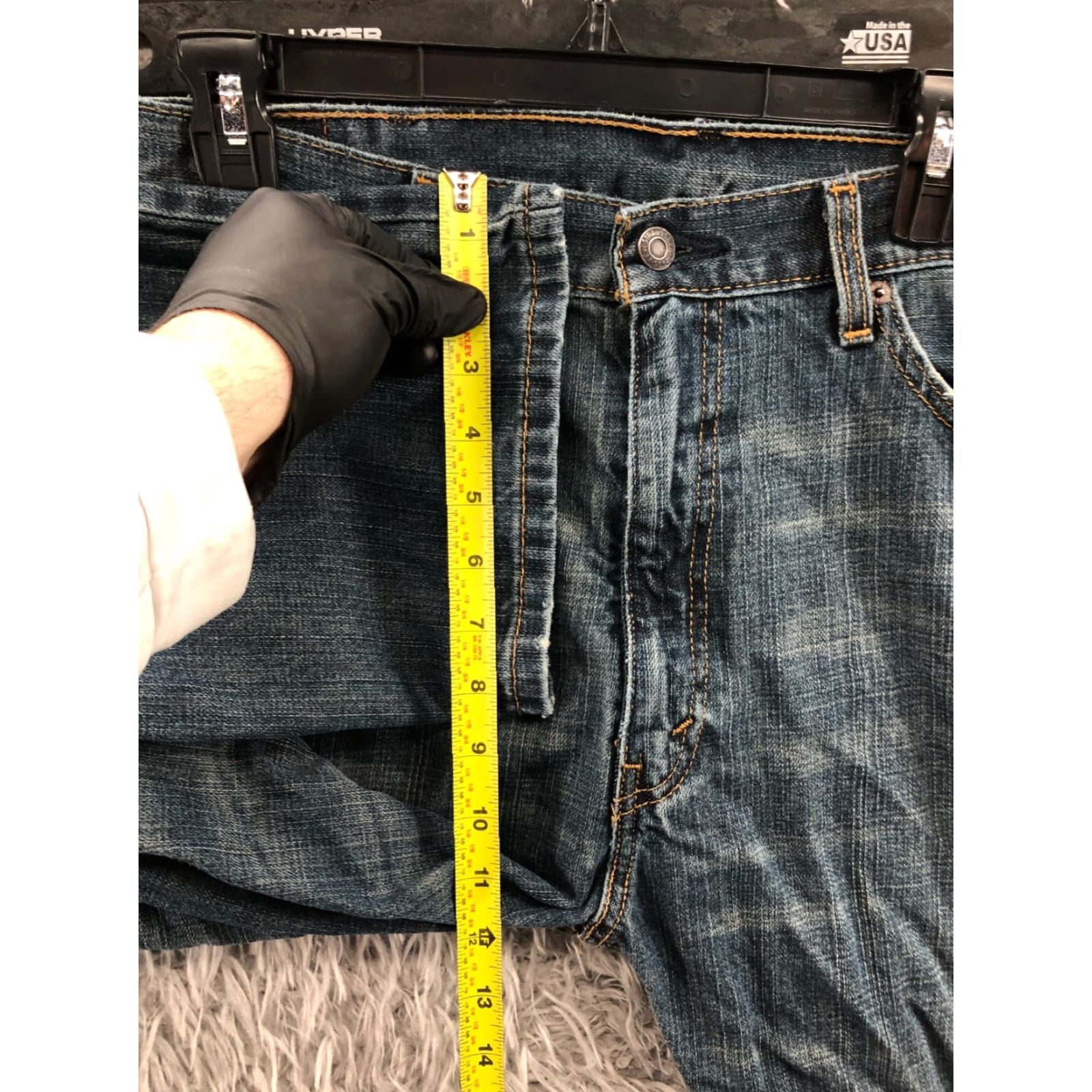 Levi's Levi's 505 Straight Jeans Size 38x30 Mens Mid Rise Medium Wash Blue Size US 38 / EU 54 - 4 Thumbnail