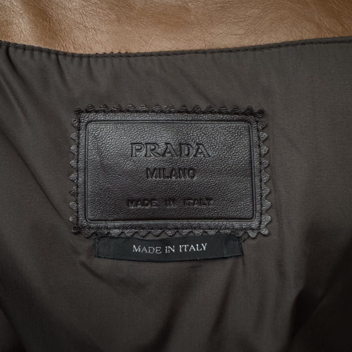 Prada Prada FW2000 Insulated Calf Leather Zip-Up Blouson Jacket Size US L / EU 52-54 / 3 - 10 Thumbnail