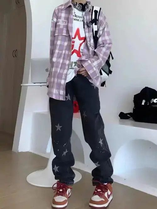 Japanese Brand × Jean Vintage washed star print design rare casual jeans Size US 32 / EU 48 - 2 Thumbnail