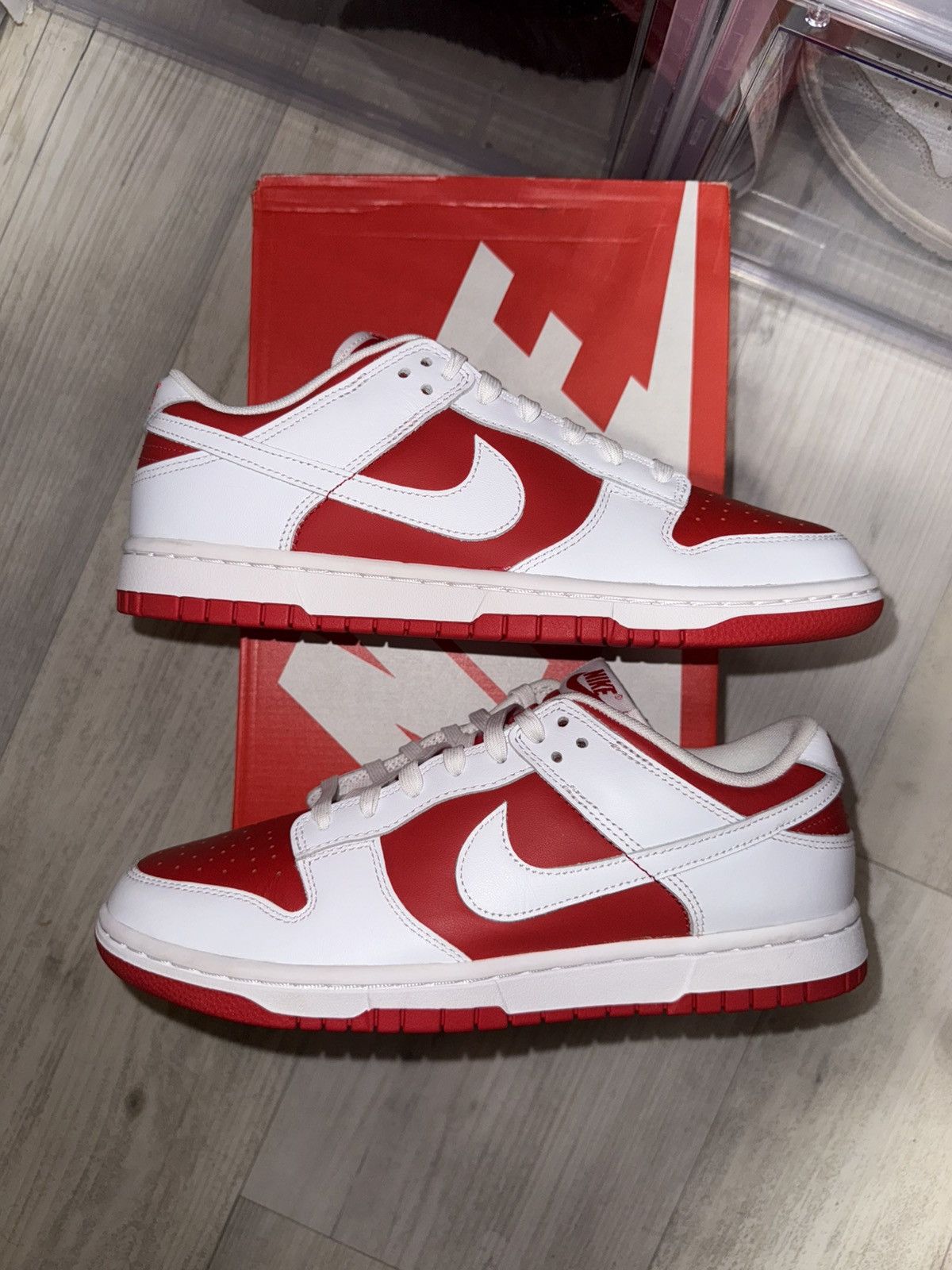 Nike Nike Dunk Low Championship Red Size US 8.5 / EU 41-42 - 2 Thumbnail