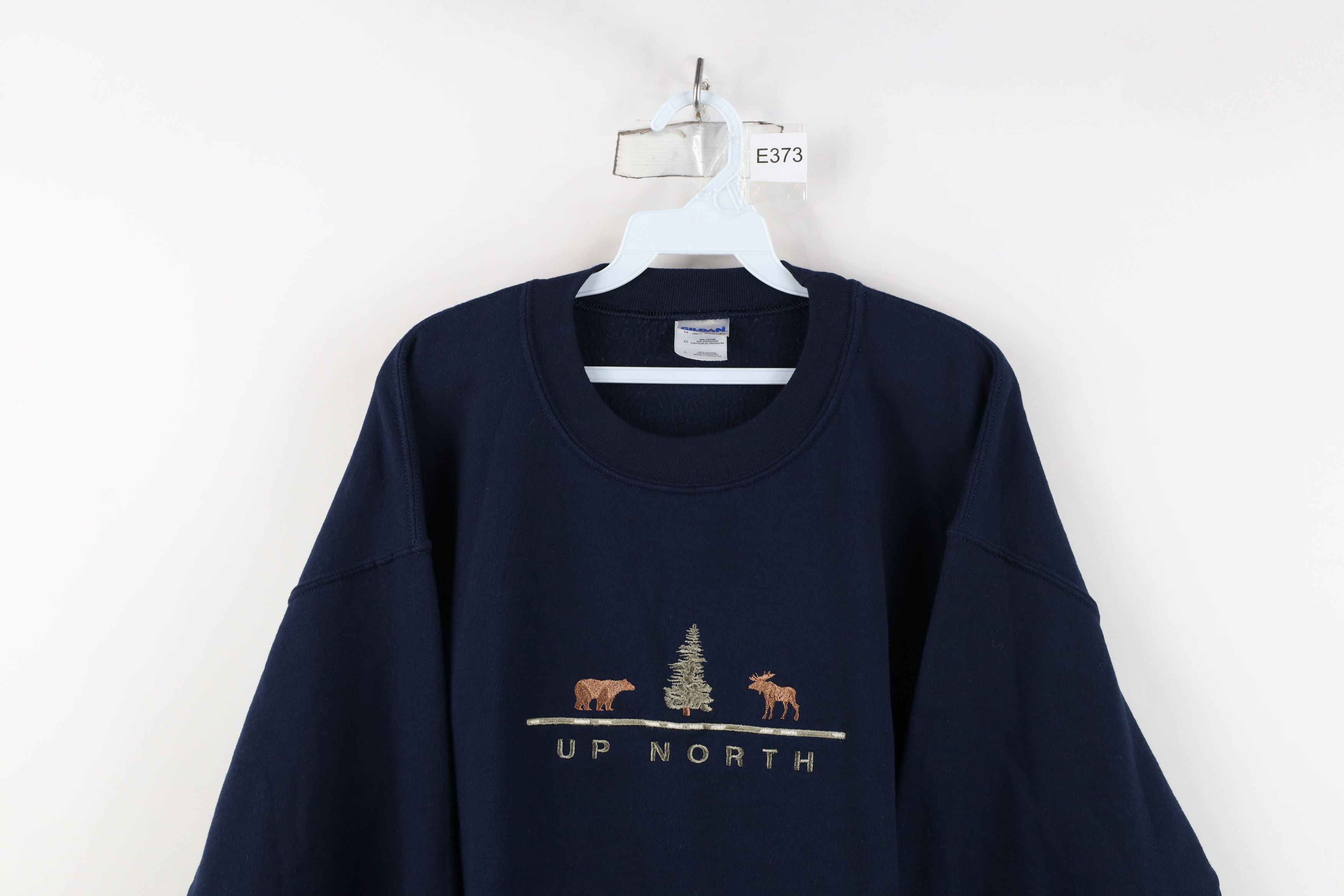 Vintage Vintage 90s Y2K Up North Michigan Nature Sweatshirt Blue Size US L / EU 52-54 / 3 - 2 Thumbnail