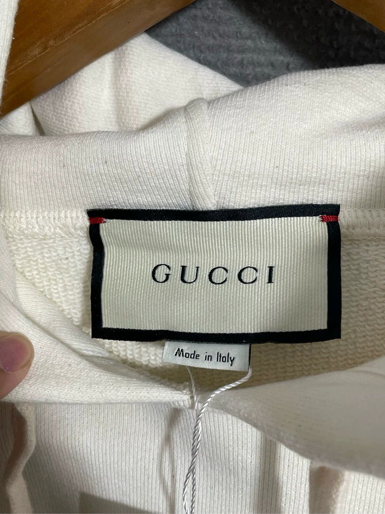 Gucci Gucci Strawberry printed beige hooded sweatshirt 2501-Nexta Size US L / EU 52-54 / 3 - 3 Thumbnail