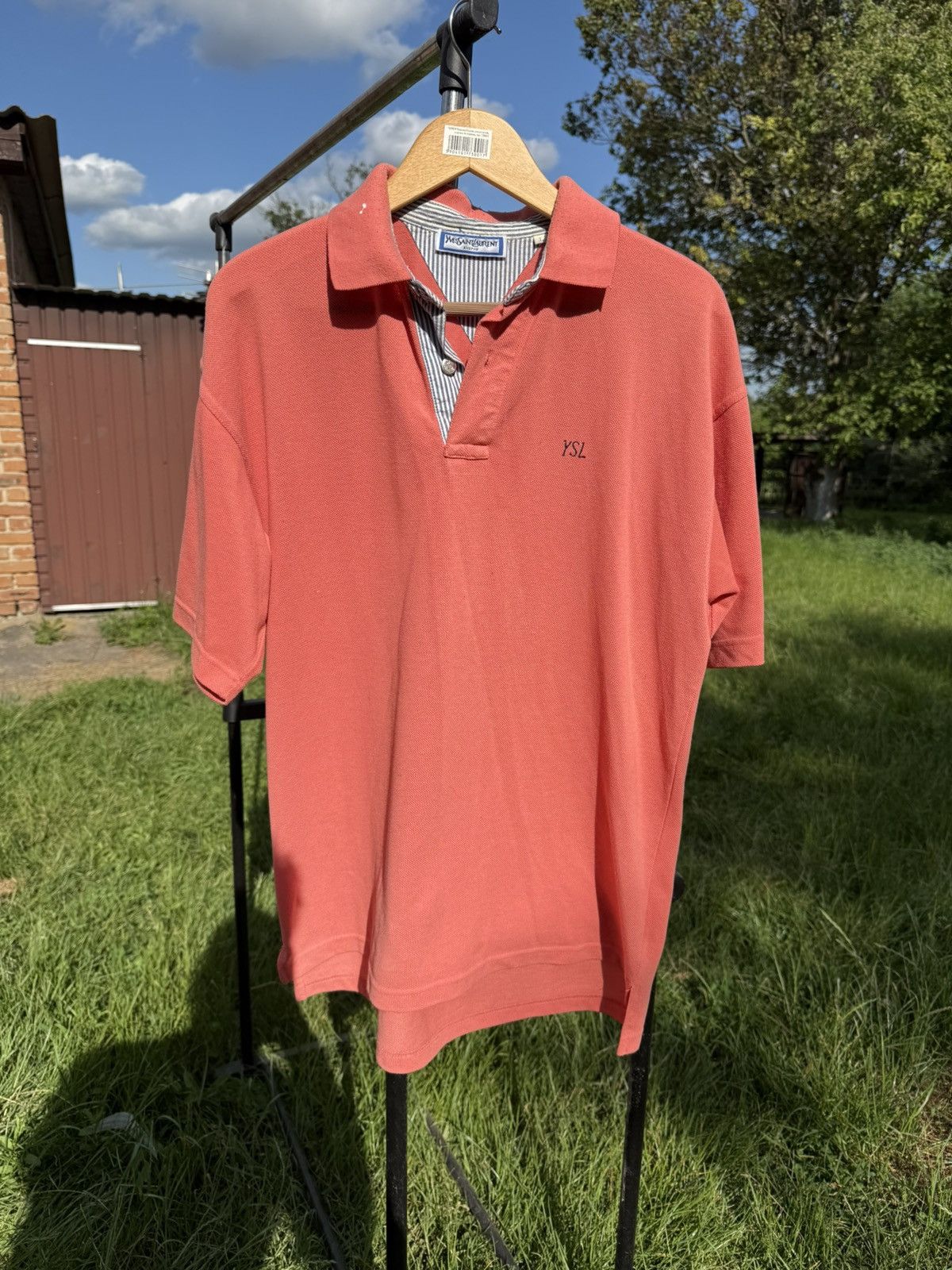 Vintage × Yves Saint Laurent Yves saint laurent small logo vintage orange polo Size US L / EU 52-54 / 3 - 2 Thumbnail