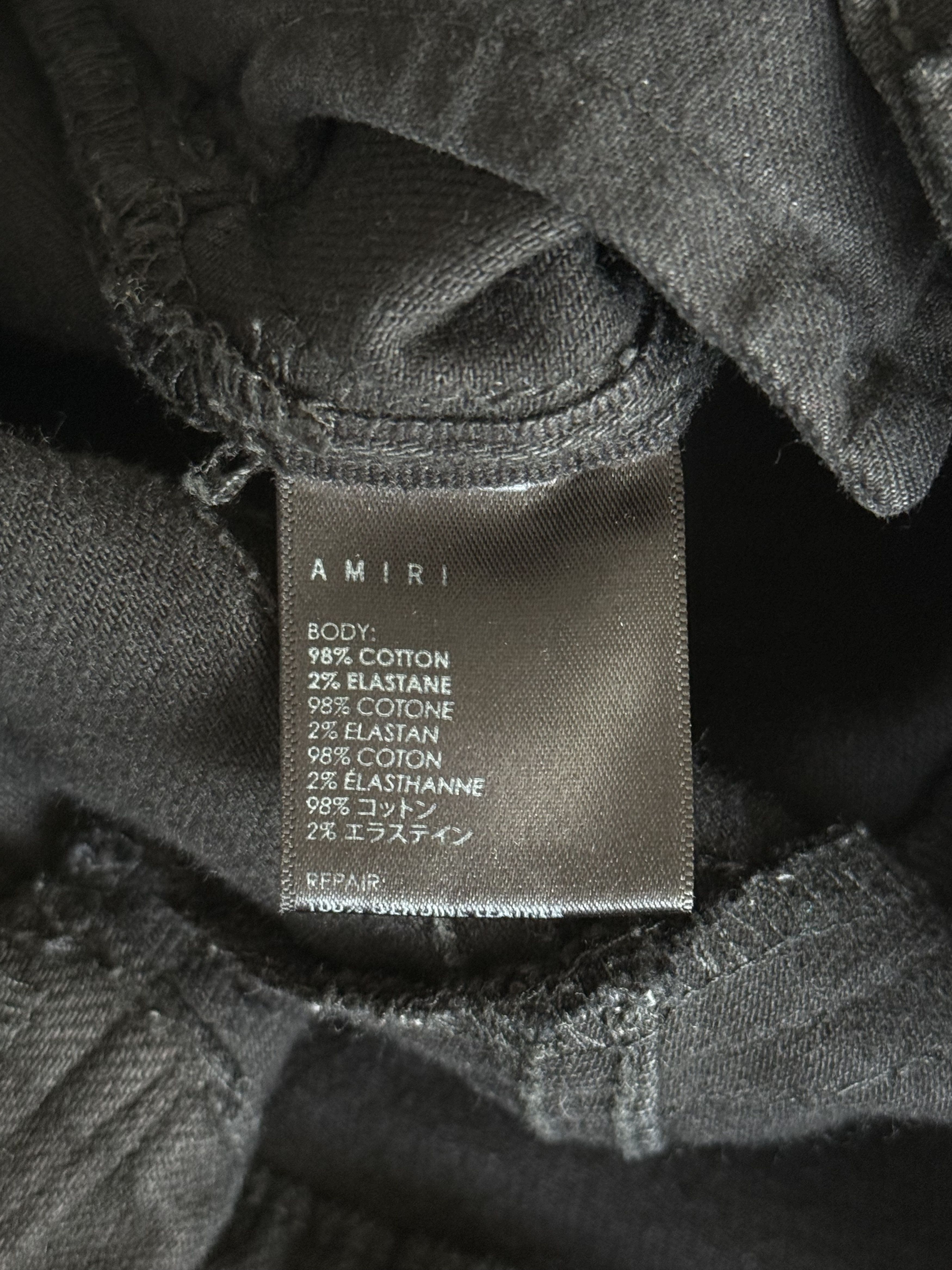 Amiri Amiri Black Snakeskin Patch MX1 Jeans Size US 34 / EU 50 - 5 Thumbnail