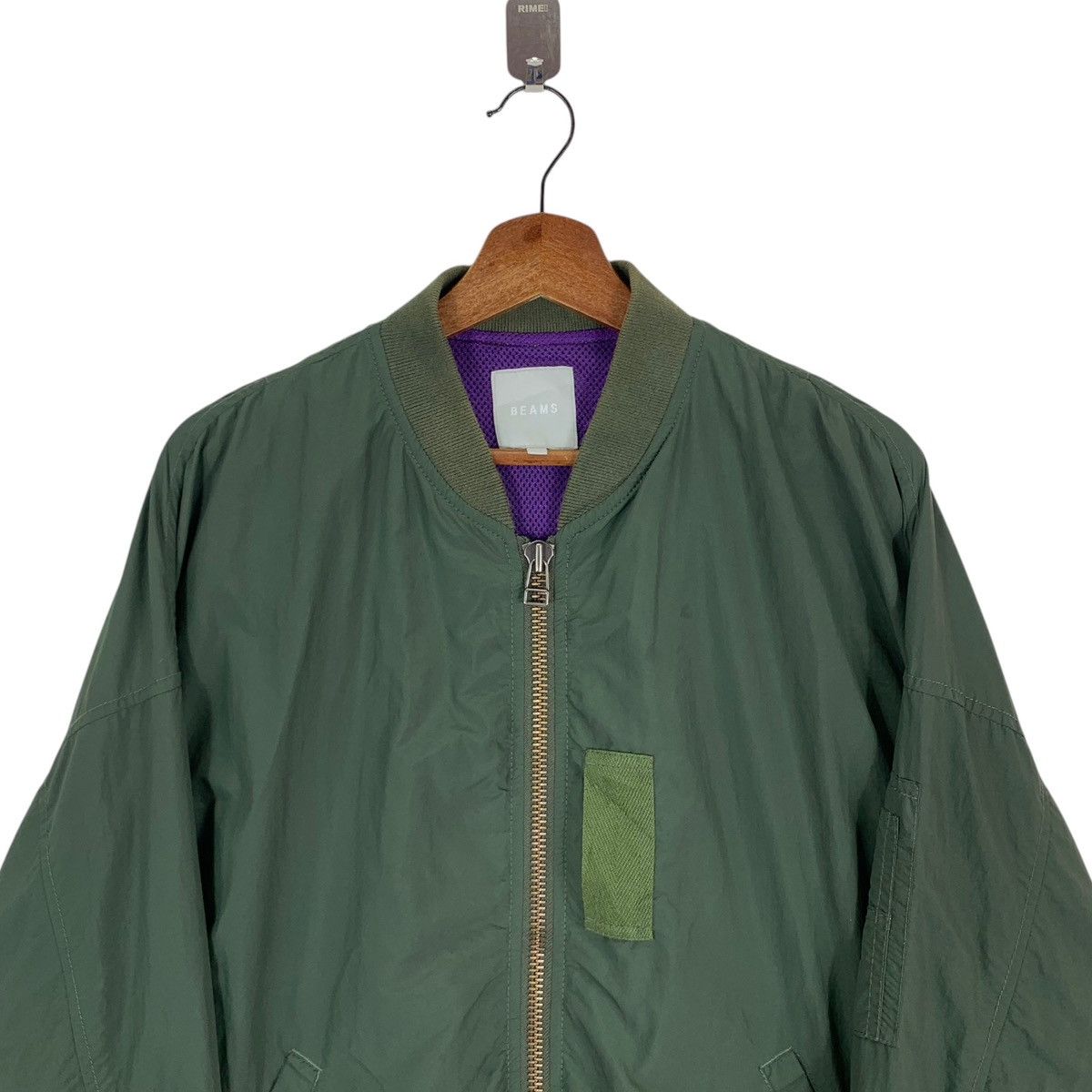 Beams Plus × Japanese Brand VINTAGE BEAMS JAPANESE BRAND BOMBER ZIPPER JACKET Size US L / EU 52-54 / 3 - 5 Thumbnail
