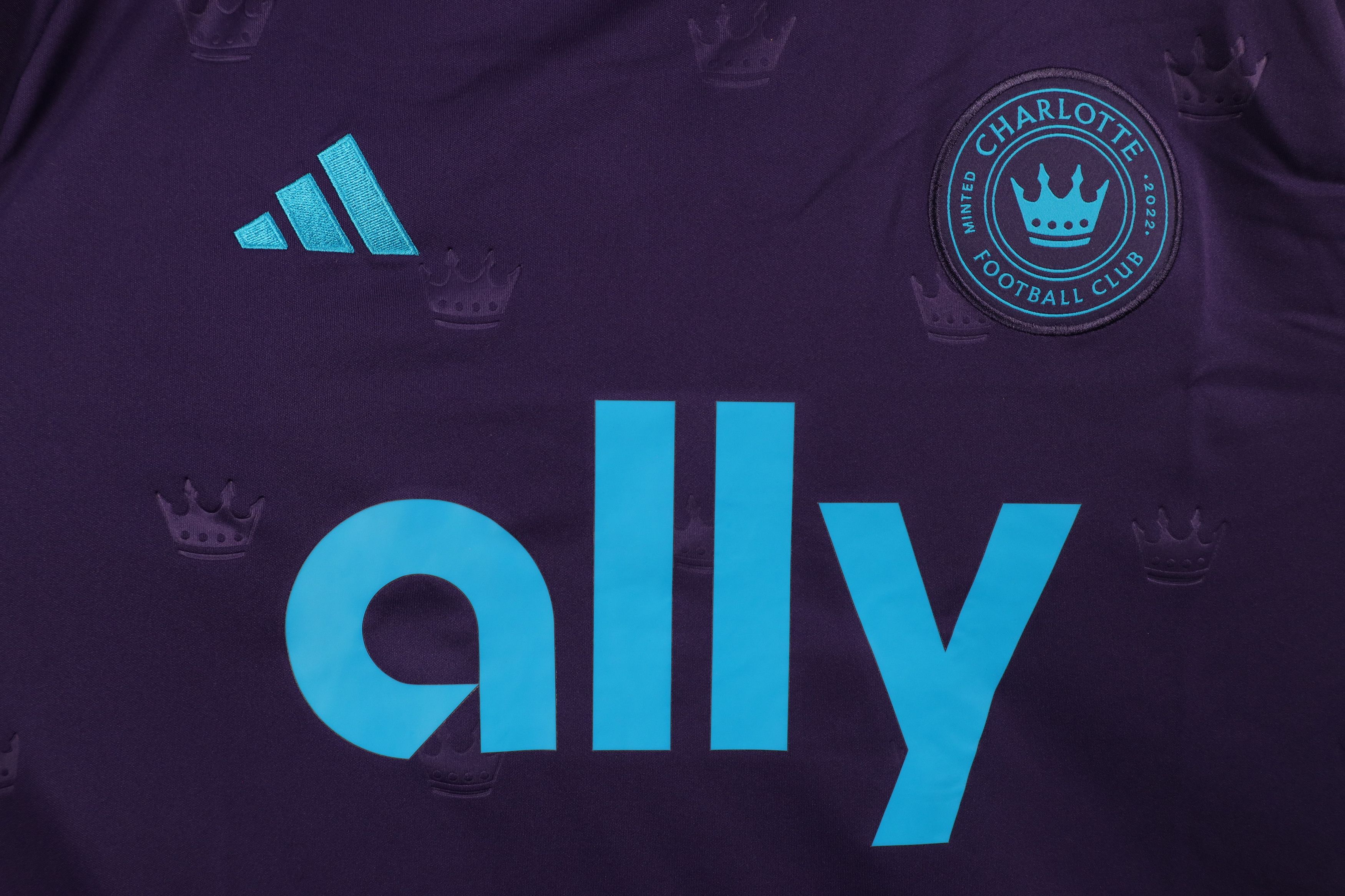 Adidas × Vintage New Adidas Charlotte Club Soccer Jersey Futbol Purple Size US XL / EU 56 / 4 - 6 Thumbnail