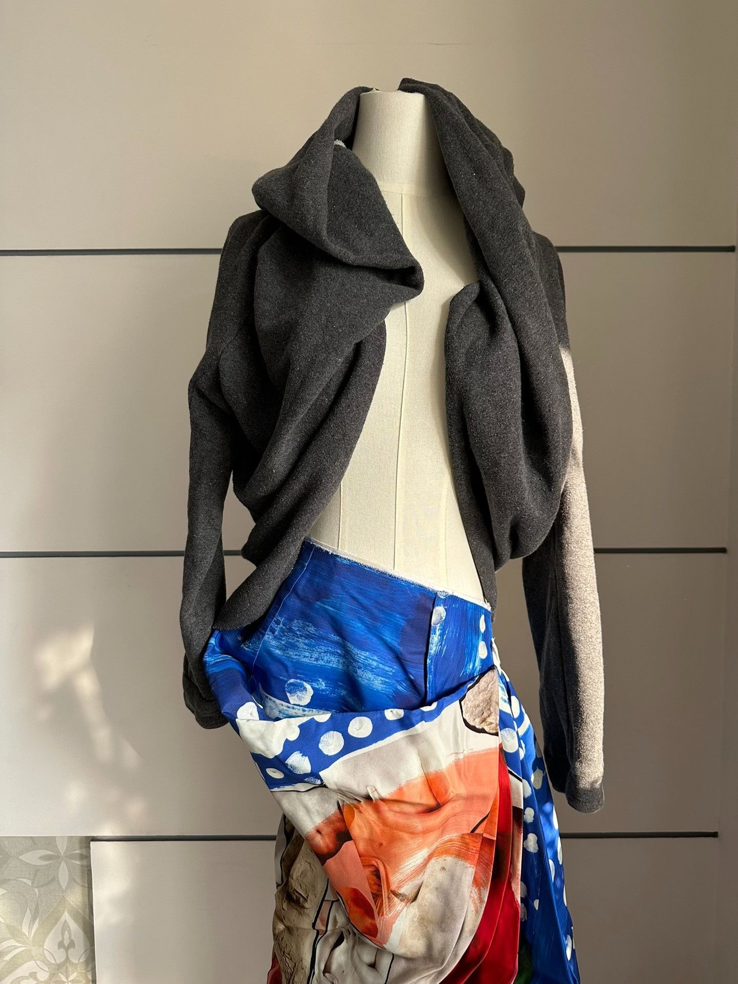Yohji Yamamoto YOHJI YAMAMOTO Irregular pattern T-shirt; Cardigan| Size L / US 10 / IT 46 - 3 Thumbnail