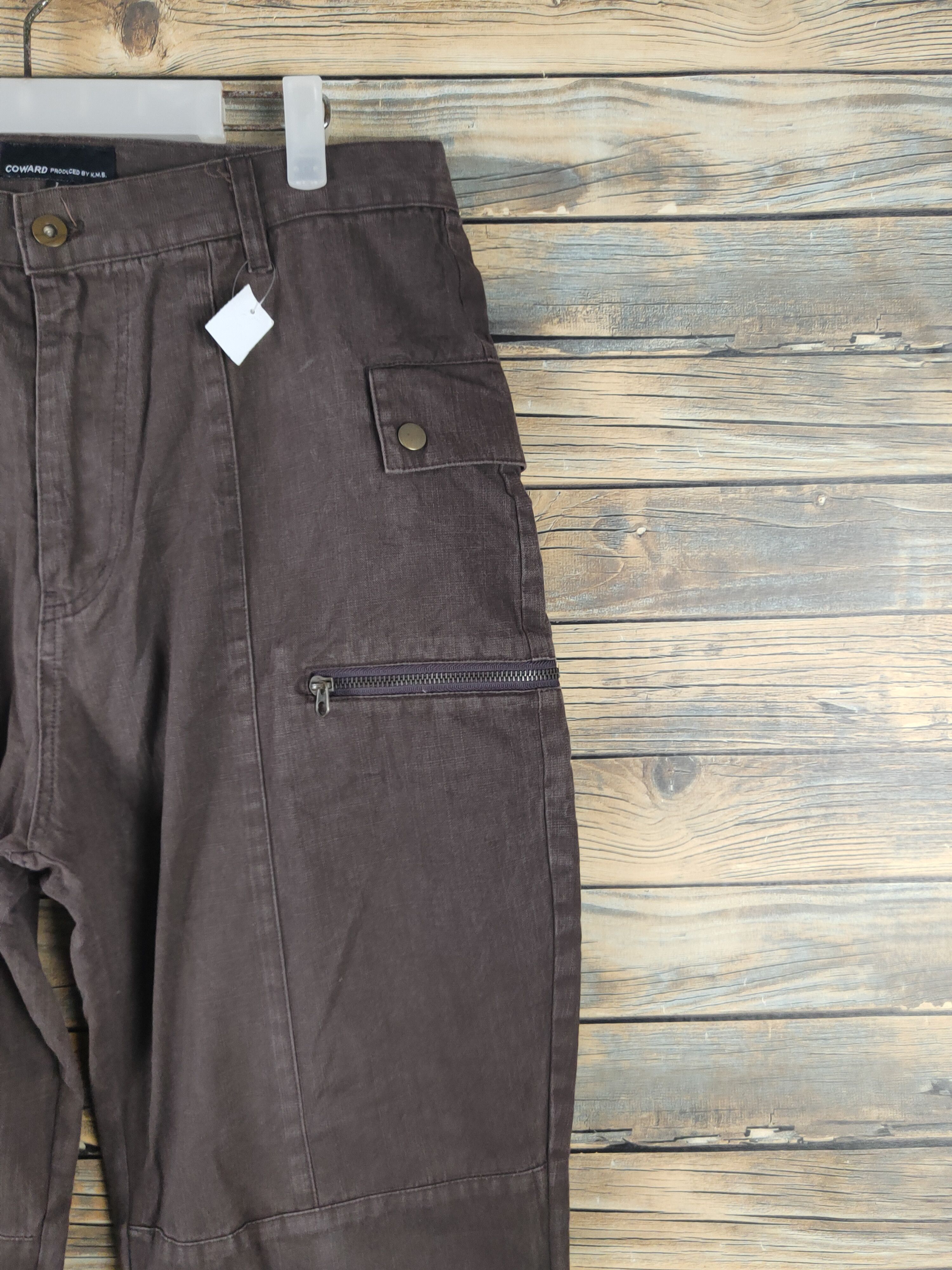 Japanese Brand DL Coward Brown Multipocket Cargo Pants #2150 Size US 32 / EU 48 - 5 Thumbnail