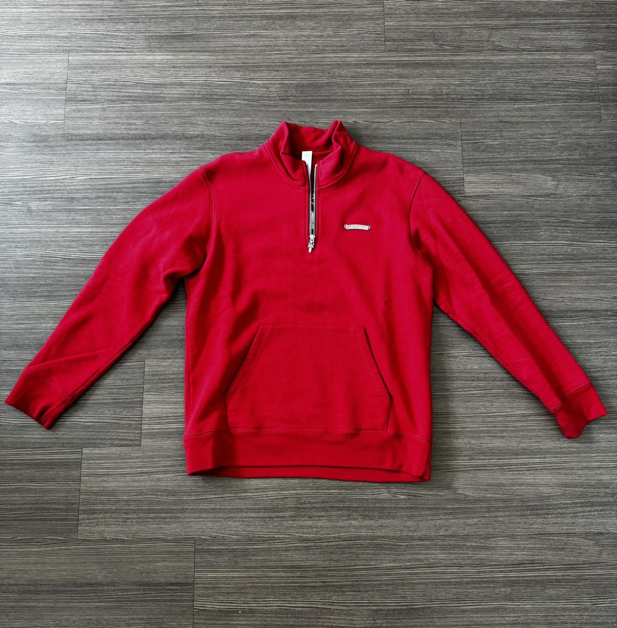 Chrome Hearts Chrome Hearts Red Hollywood Cross 1/4 Zip Sweater Size US M / EU 48-50 / 2 - 1 Thumbnail