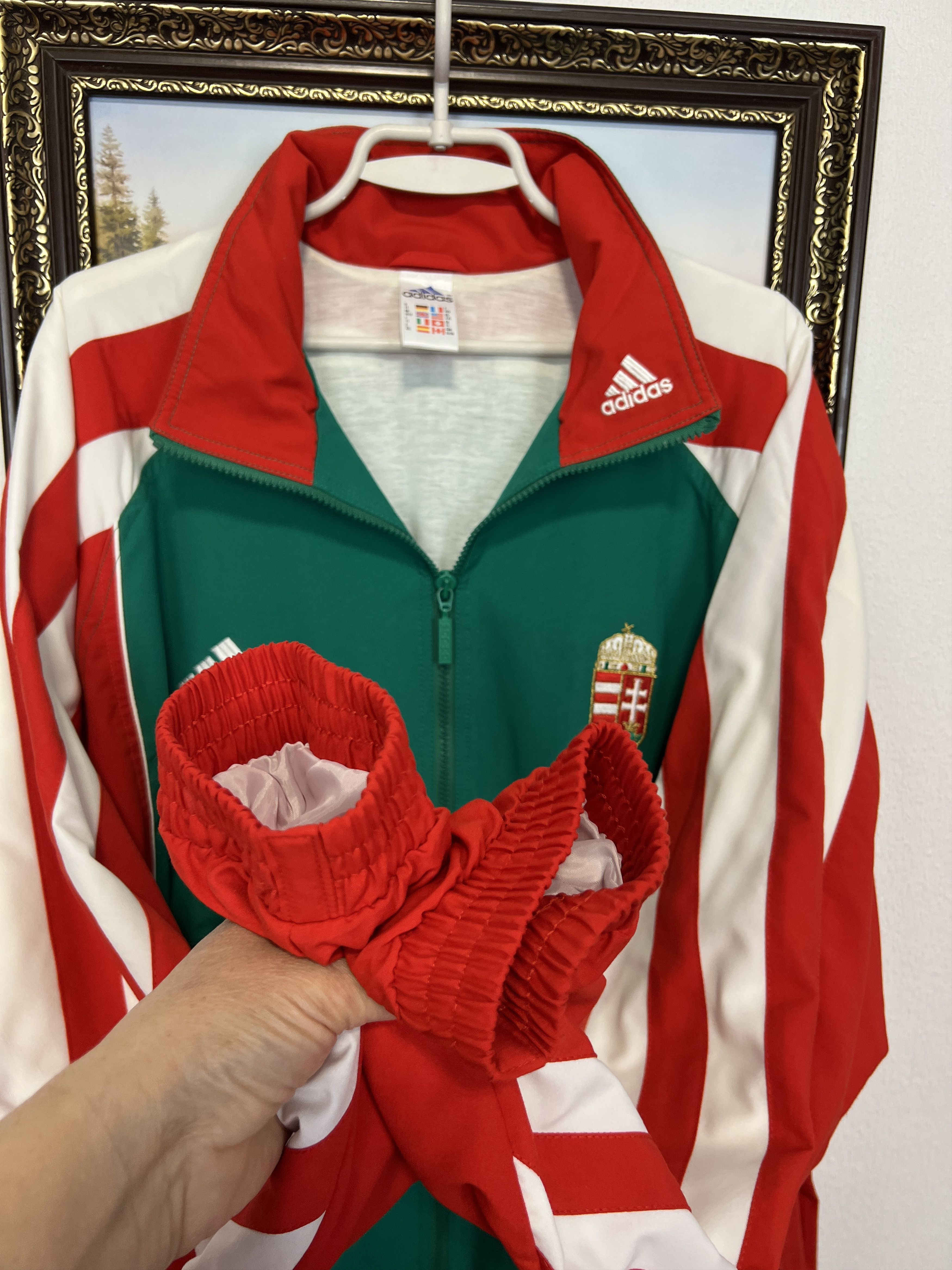 Adidas Hungary Football Suit Soccer Set Jacket Pants Track Top Size US XXL / EU 58 / 5 - 7 Thumbnail