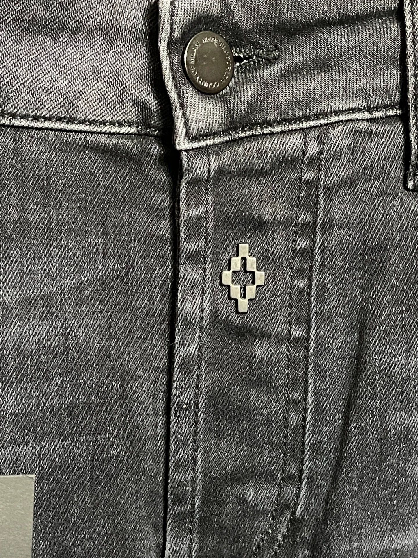 Marcelo Burlon Marcelo Burlon Slim Washed Gray Biker Jeans 30 Size US 30 / EU 46 - 3 Thumbnail