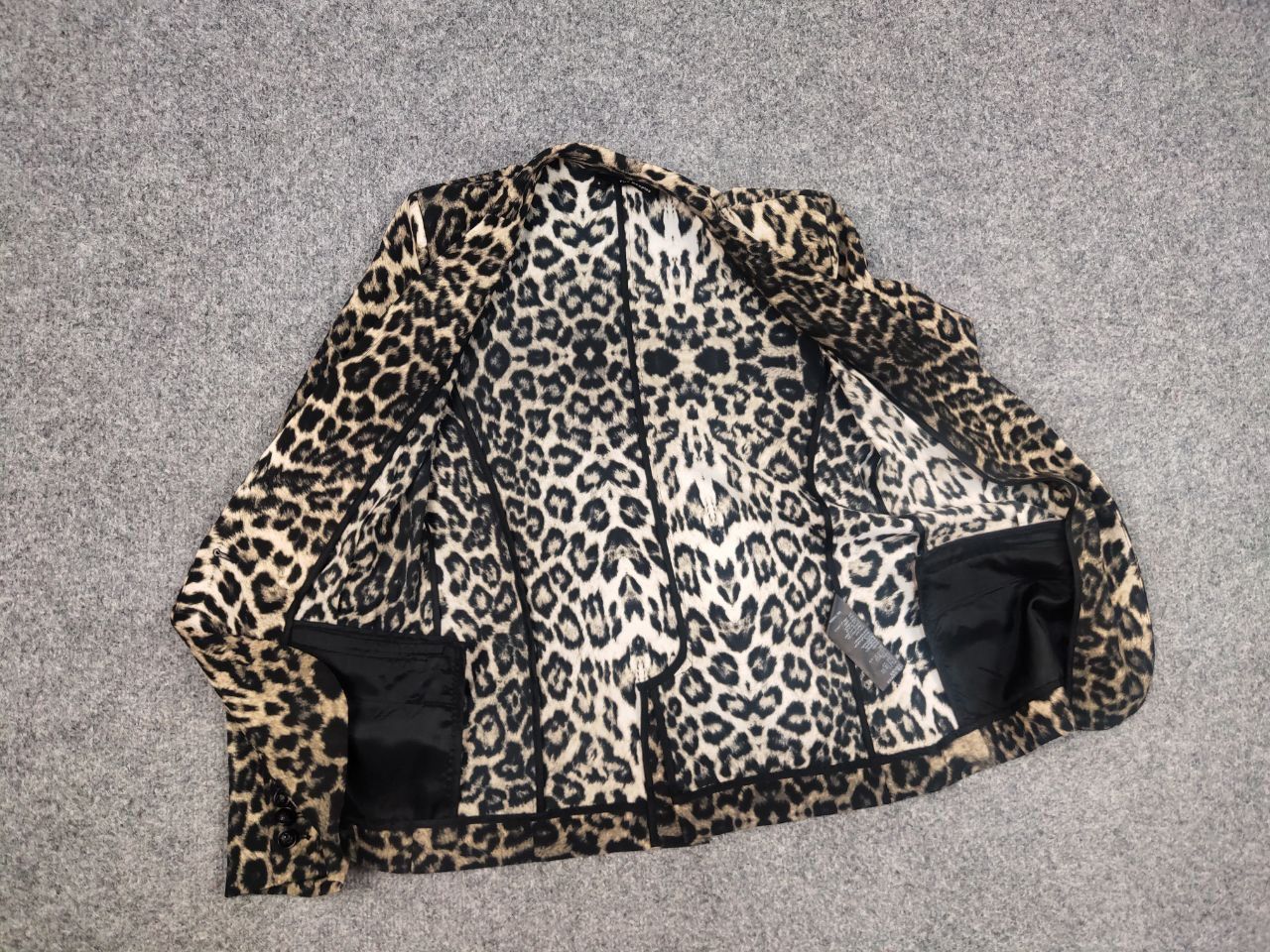 The Kooples design Leopard print straight-cut Blazer Jacket