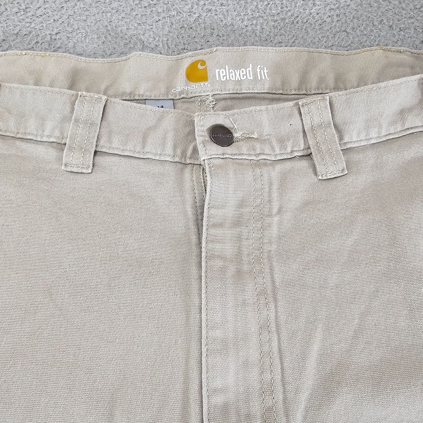 Carhartt Carhartt Cargo Shorts Mens 44 Tan Cotton Canvas Workwear Cargo Pocket Relaxed Size US 44 / EU 60 - 3 Thumbnail