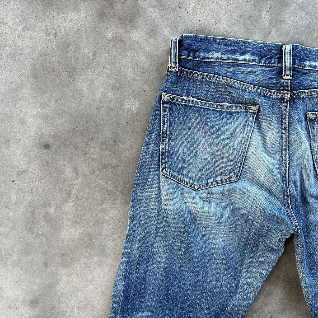 Japanese Brand Vintage Japanese Distressed Faded Jean Denim Pant W34 Size US 34 / EU 50 - 12 Thumbnail