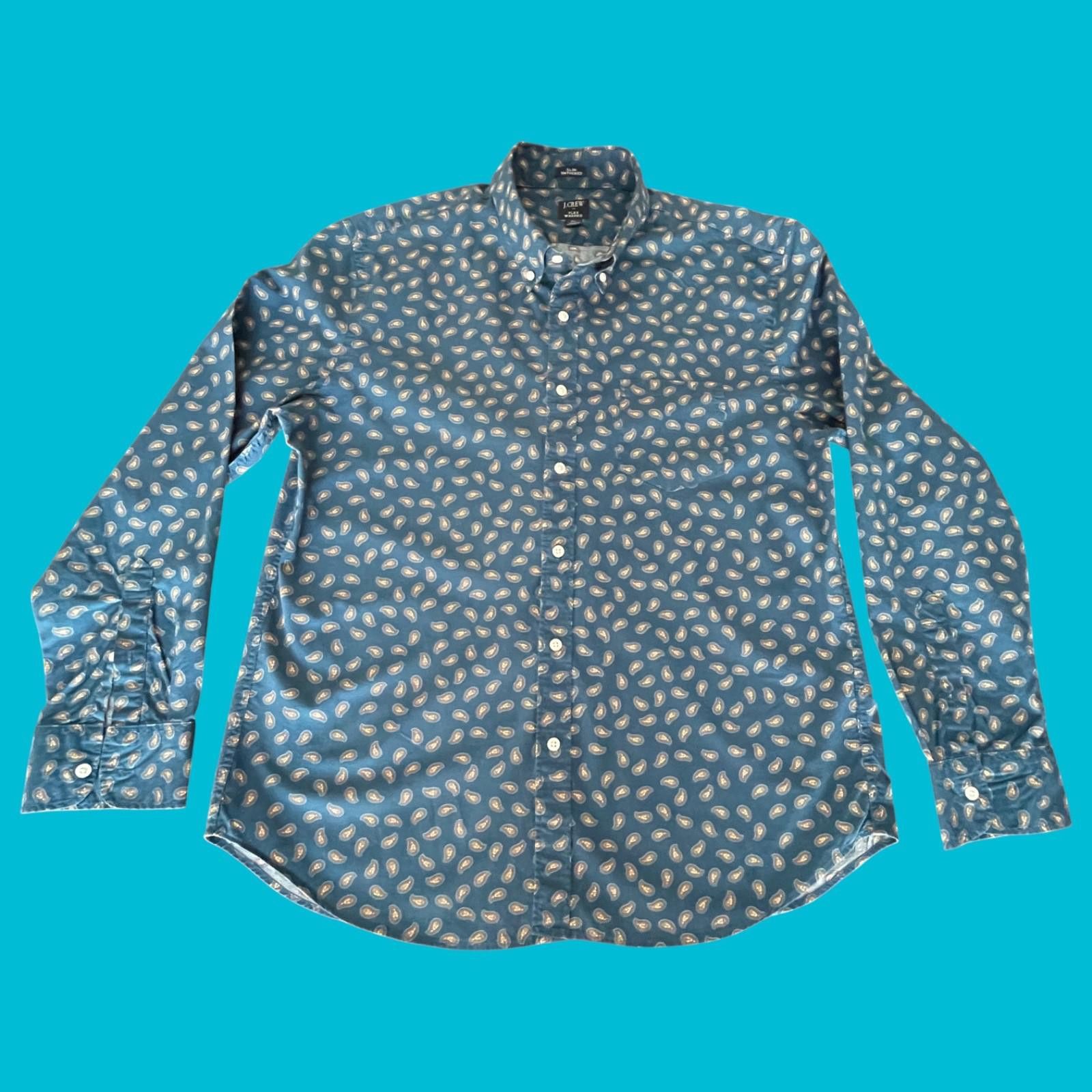J.Crew J.Crew Paisley LS Button Down Shirt Men’s XL Slim Untucked Size US XL / EU 56 / 4 - 2 Thumbnail