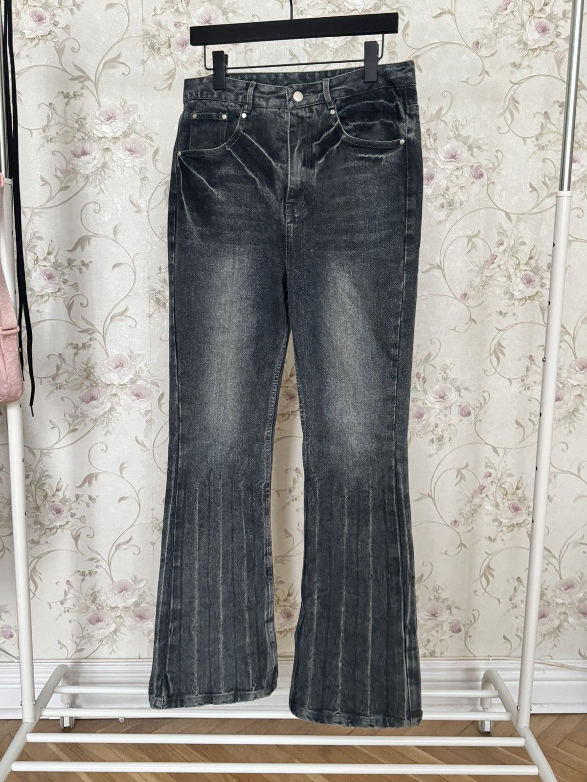 Japanese Brand × Vintage Lost tape flared denim Size US 31 - 3 Thumbnail