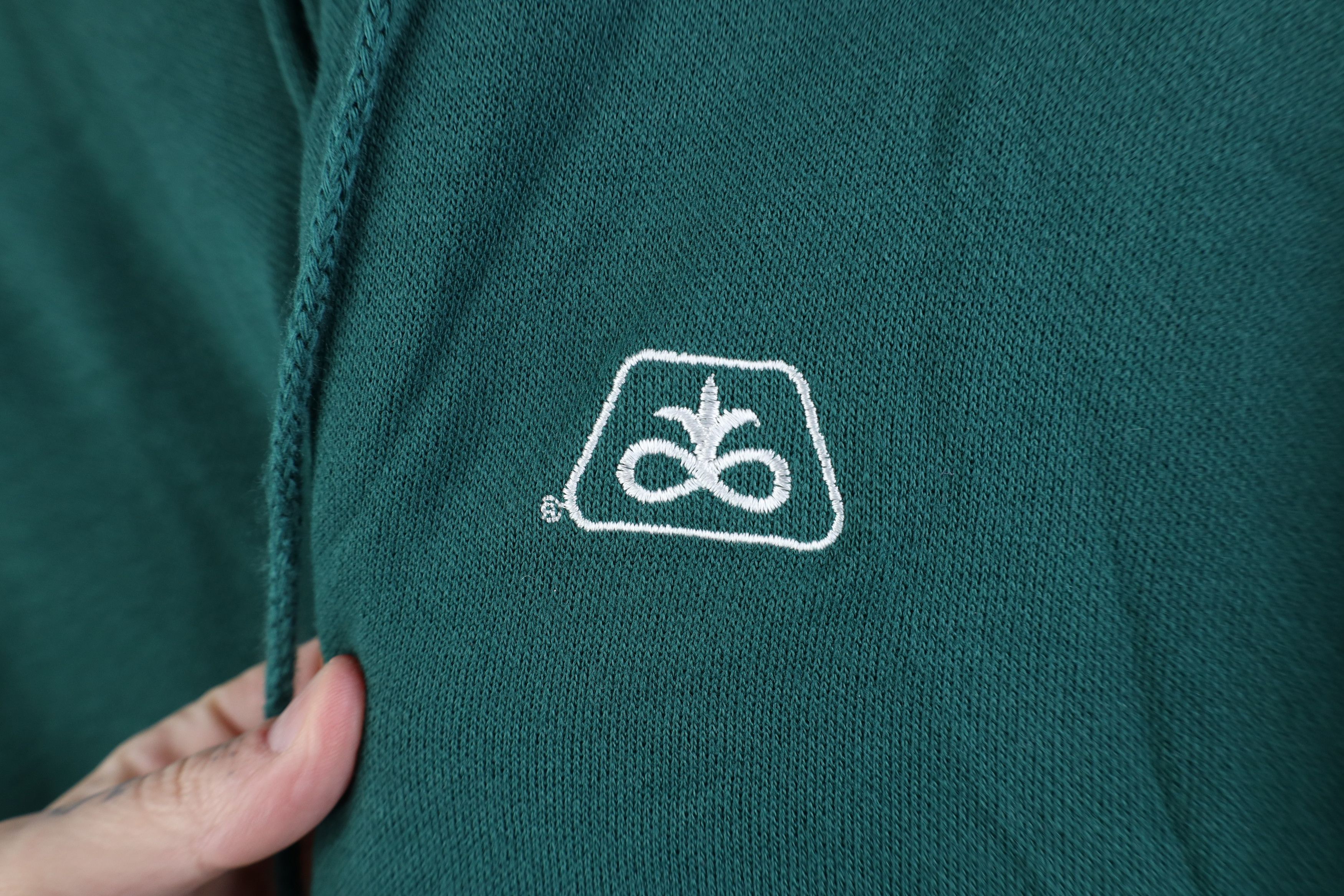 Vintage Vintage 90s Seeds Thermal Lined Full Zip Hoodie Green USA Size US XL / EU 56 / 4 - 4 Thumbnail