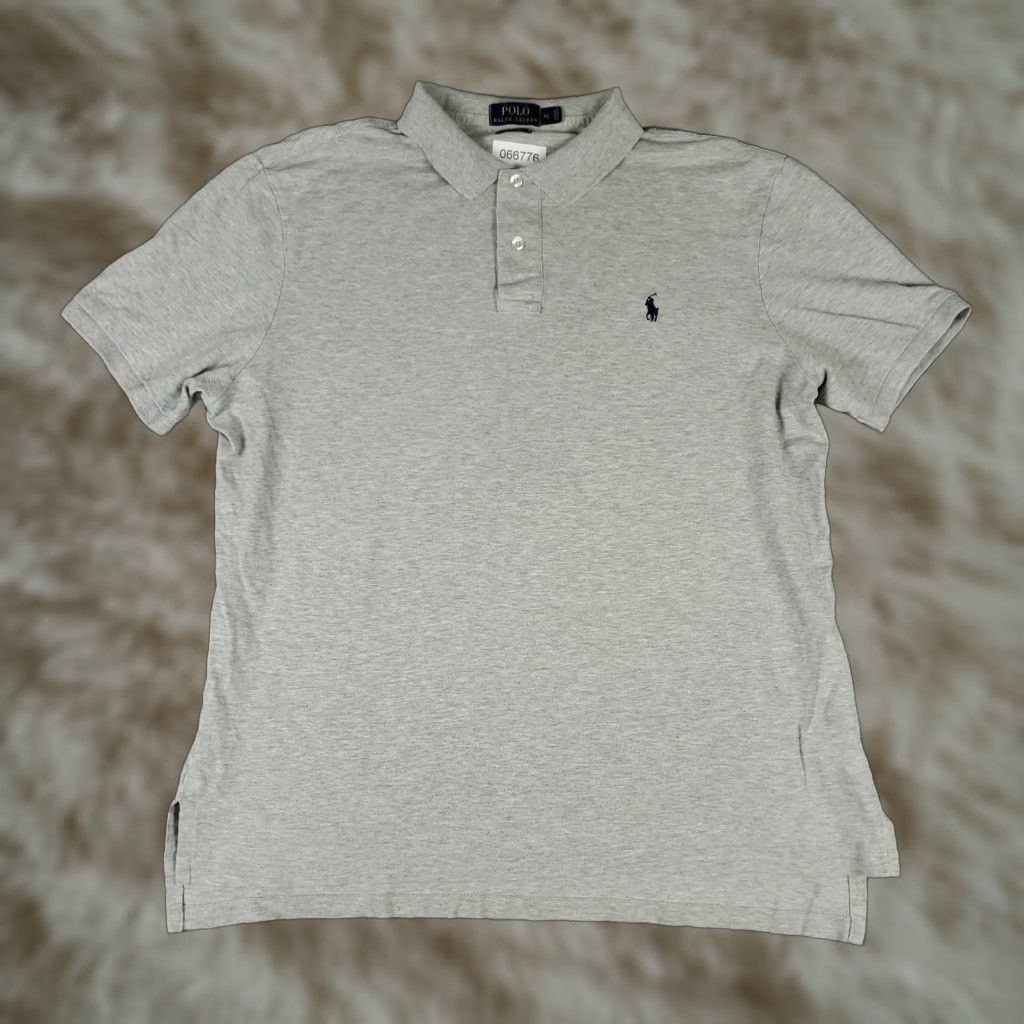 Ralph Lauren Ralph Lauren Polo Shirt Mens XL Gray Polo Shirt Polo Short Sleeve Casual Sports Preppy Classic American 90s? Size US XL / EU 56 / 4 - 1 Thumbnail