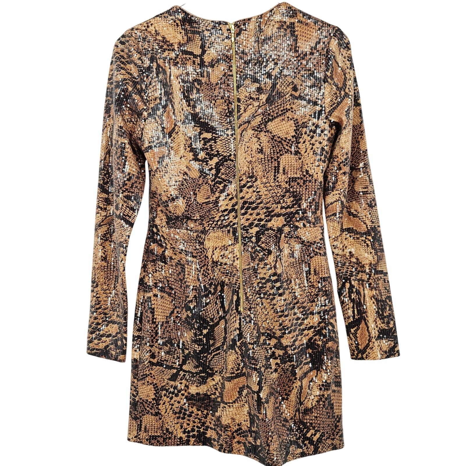 Other Rebecca Vallance Bellis Snakeskin-Print Mini Dress US 6 NEW Size M / US 6-8 / IT 42-44 - 10 Thumbnail
