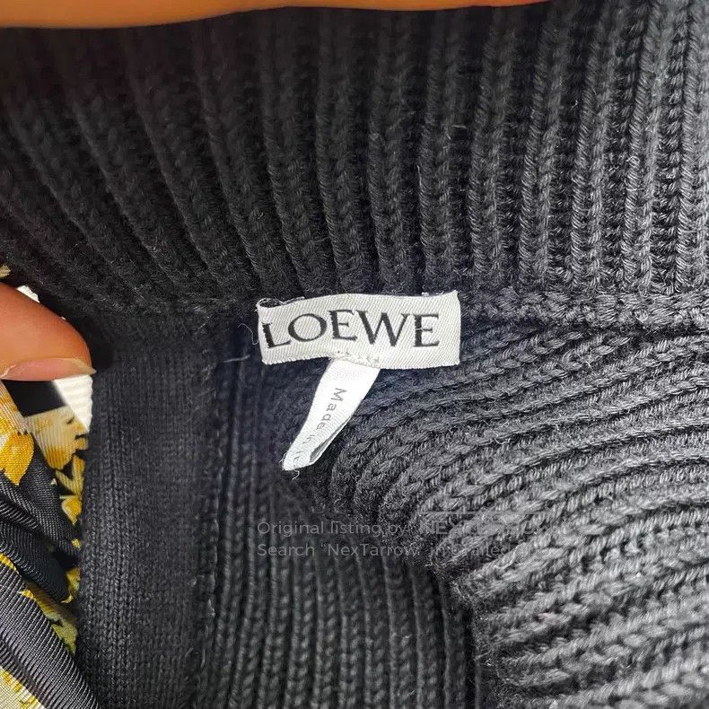 Loewe Loewe Black Daisies Silk Scarf Knit Cardigan Size M / US 6-8 / IT 42-44 - 3 Thumbnail