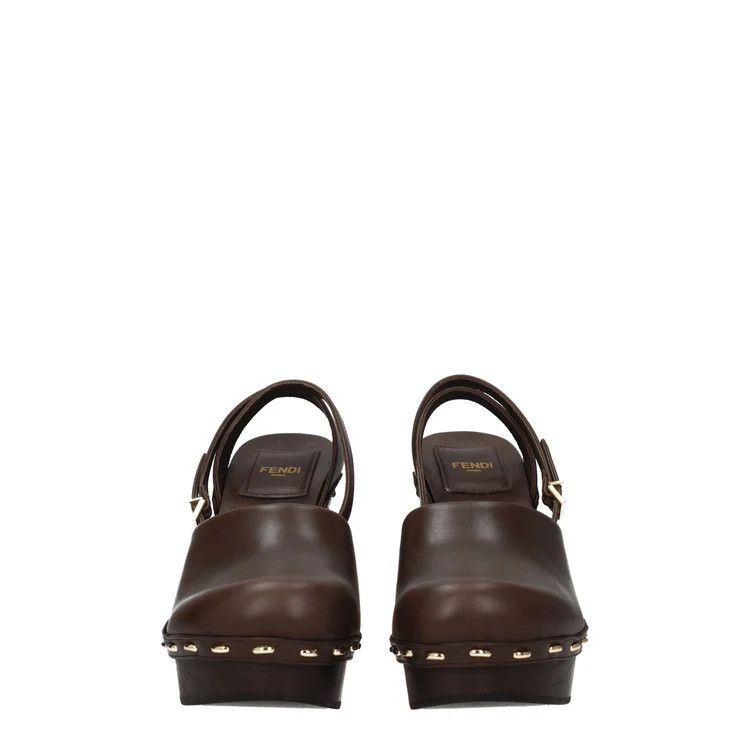 Fendi ob1o1e1124 Leather Sandals in Brown Size US 9 / IT 39 - 3 Thumbnail
