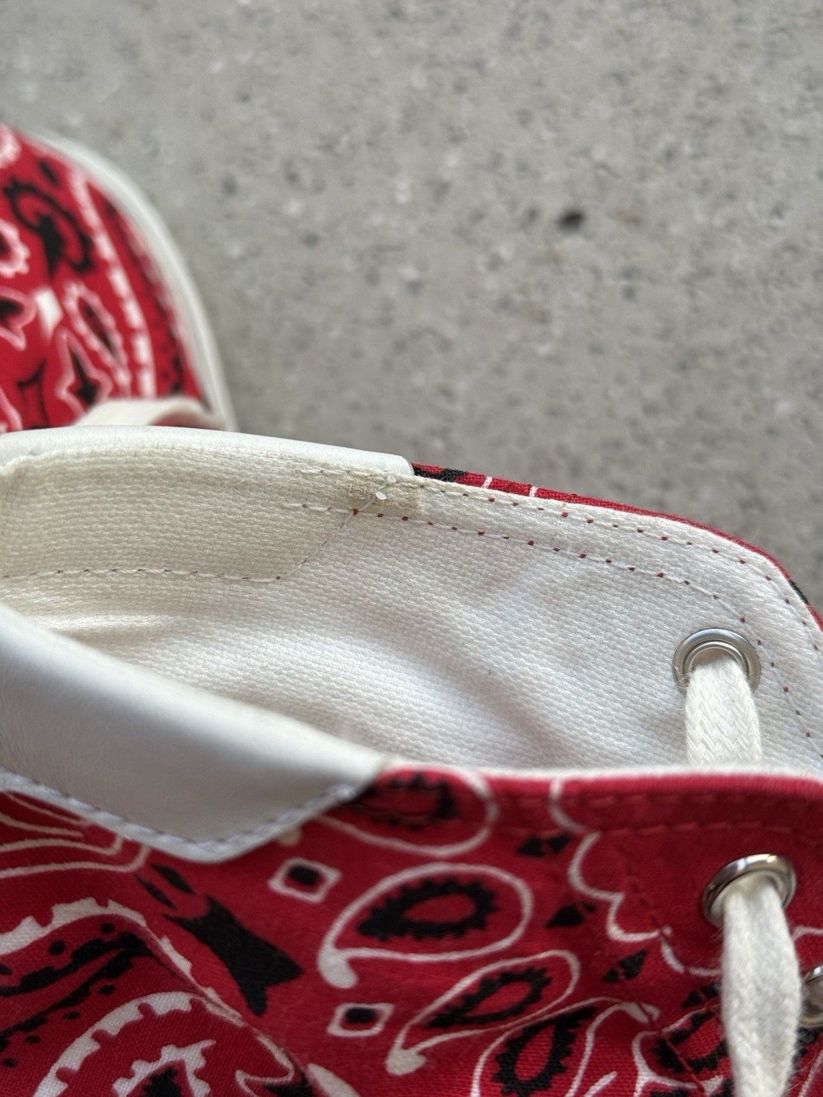 Saint Laurent Paris Saint Laurent Canvas Bedford Bandana Mens High Top Sneakers Size US 9 / EU 42 - 14 Thumbnail