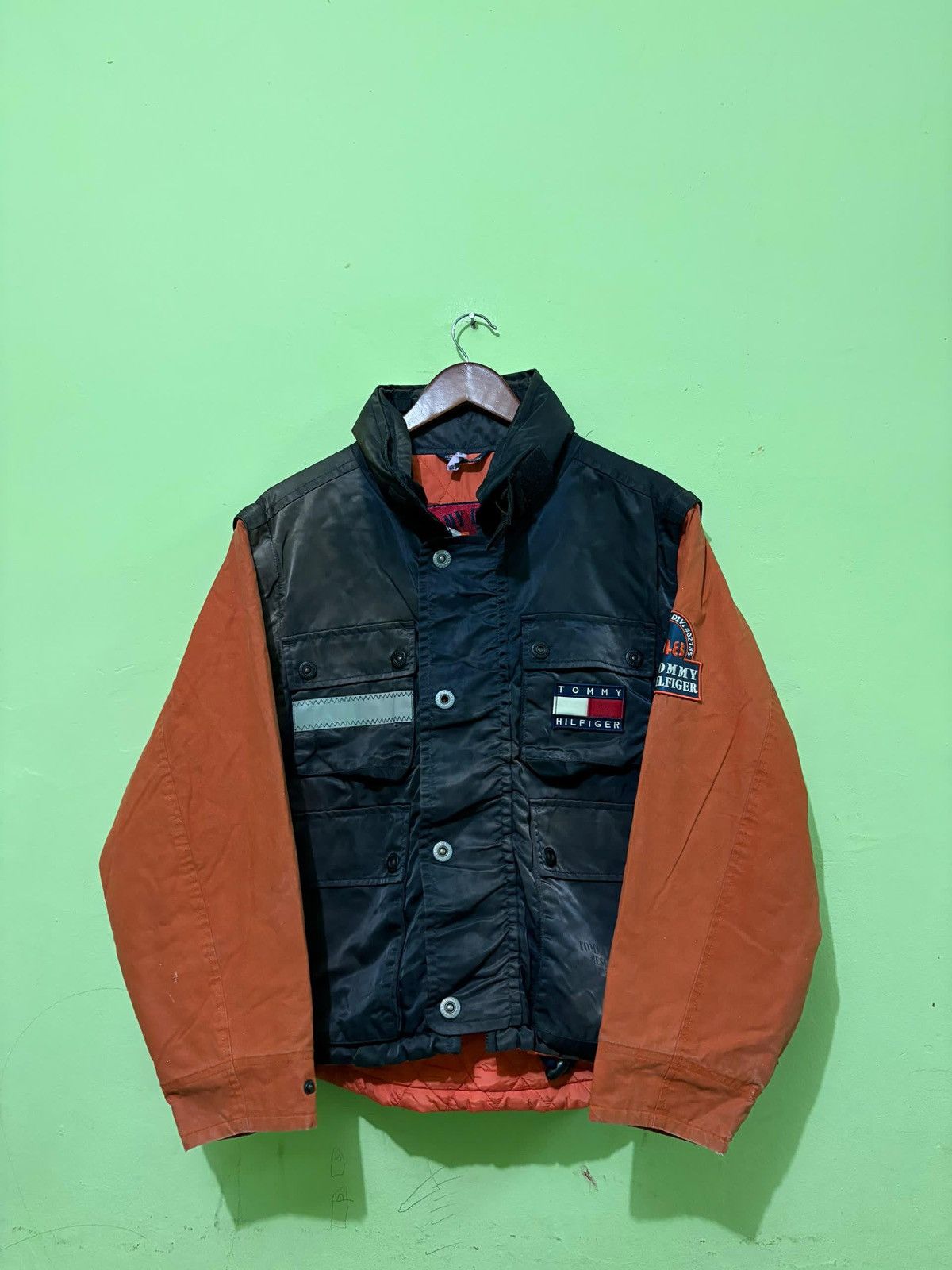 Tommy Hilfiger × Vintage VTG 90 Tommy Hilfiger Rescue Squad Jacket Foul Weather issue Size US M / EU 48-50 / 2 - 1 Thumbnail