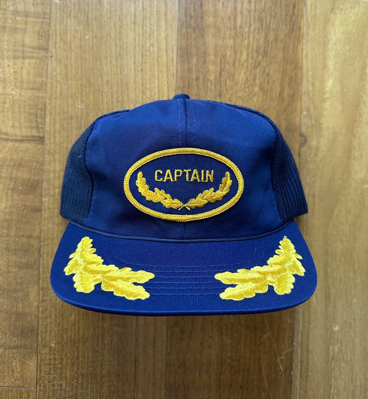 Vintage Vintage 80s YR Headwear Captain Scrambled Eggs Trucker Hat Size ONE SIZE - 1 Thumbnail