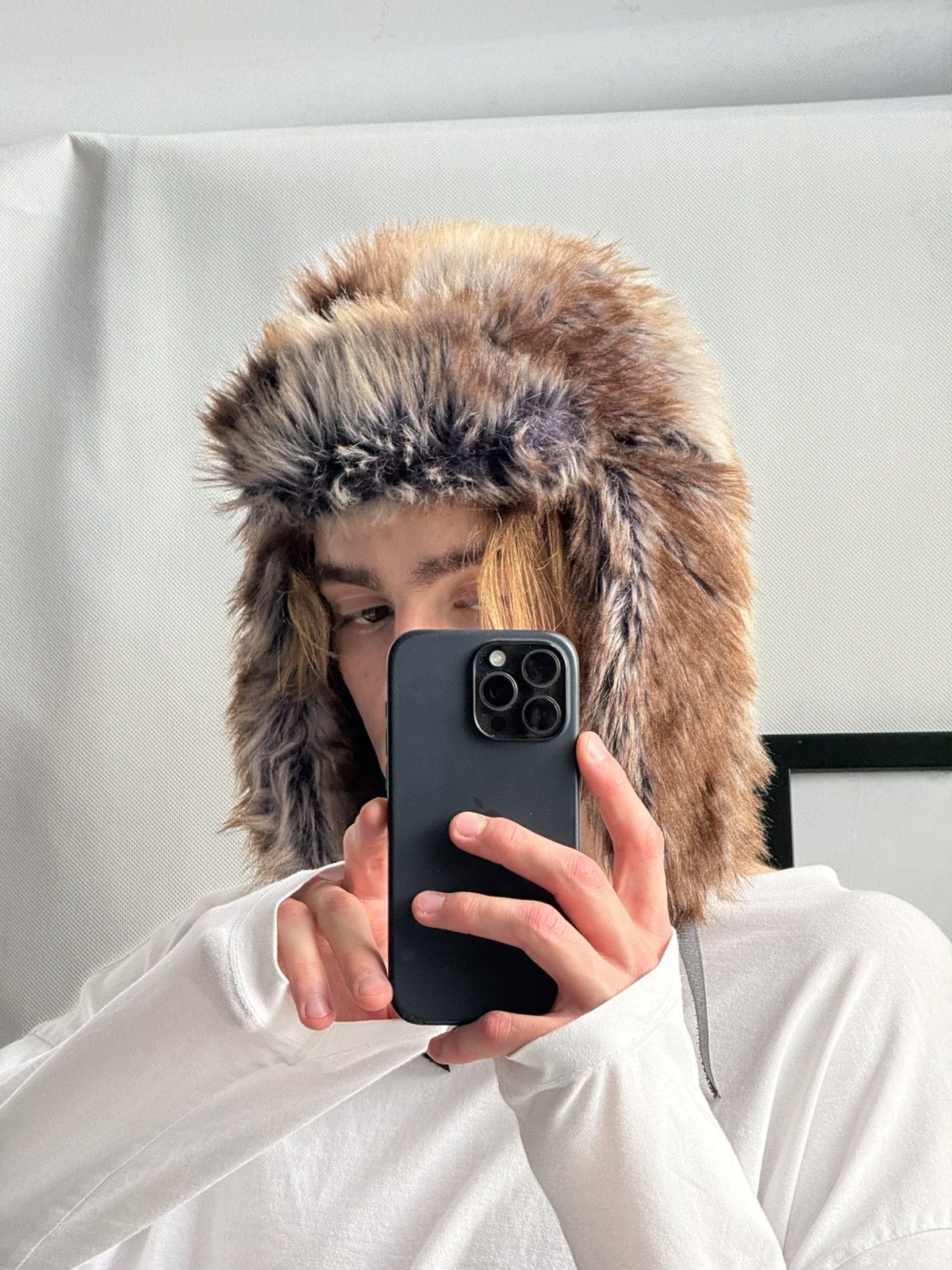 Hysteric Glamour Vintage fuzzy mohair japanese ushanka hat avant garde Size ONE SIZE - 3 Thumbnail