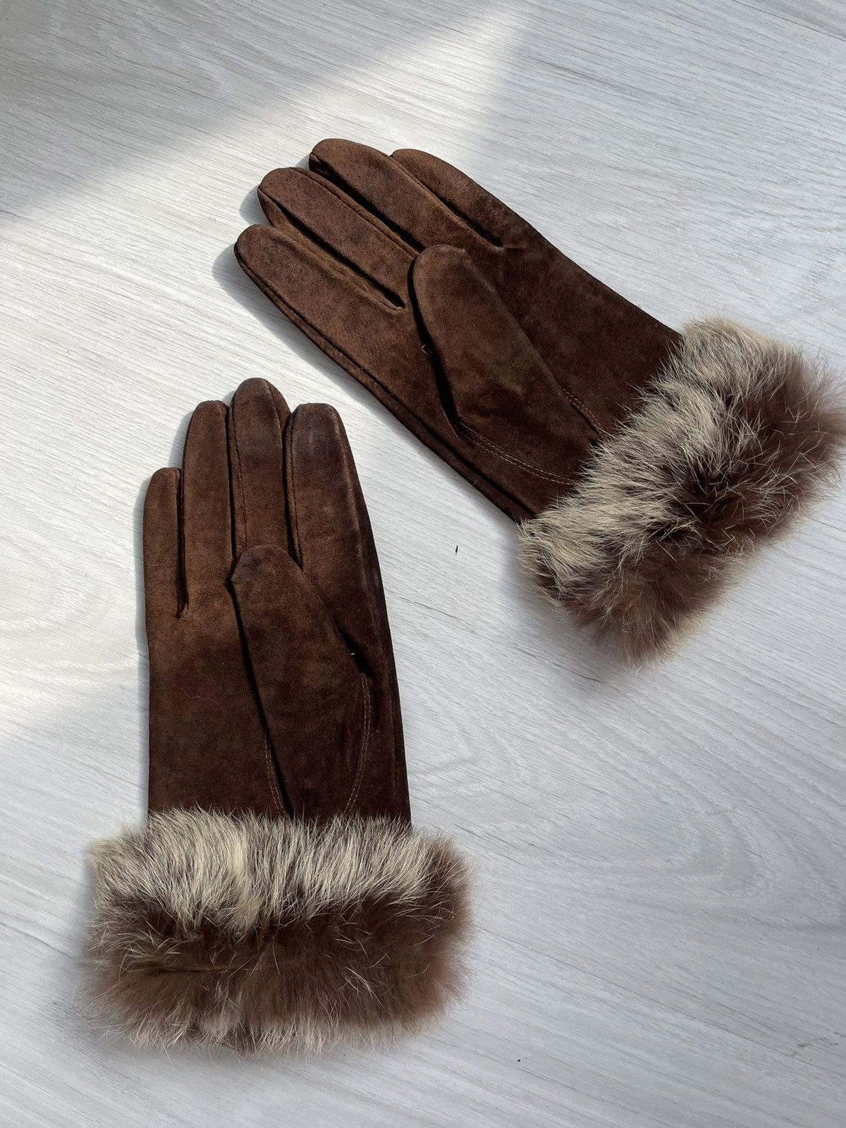 Vintage Vintage leather gloves Size ONE SIZE - 4 Thumbnail