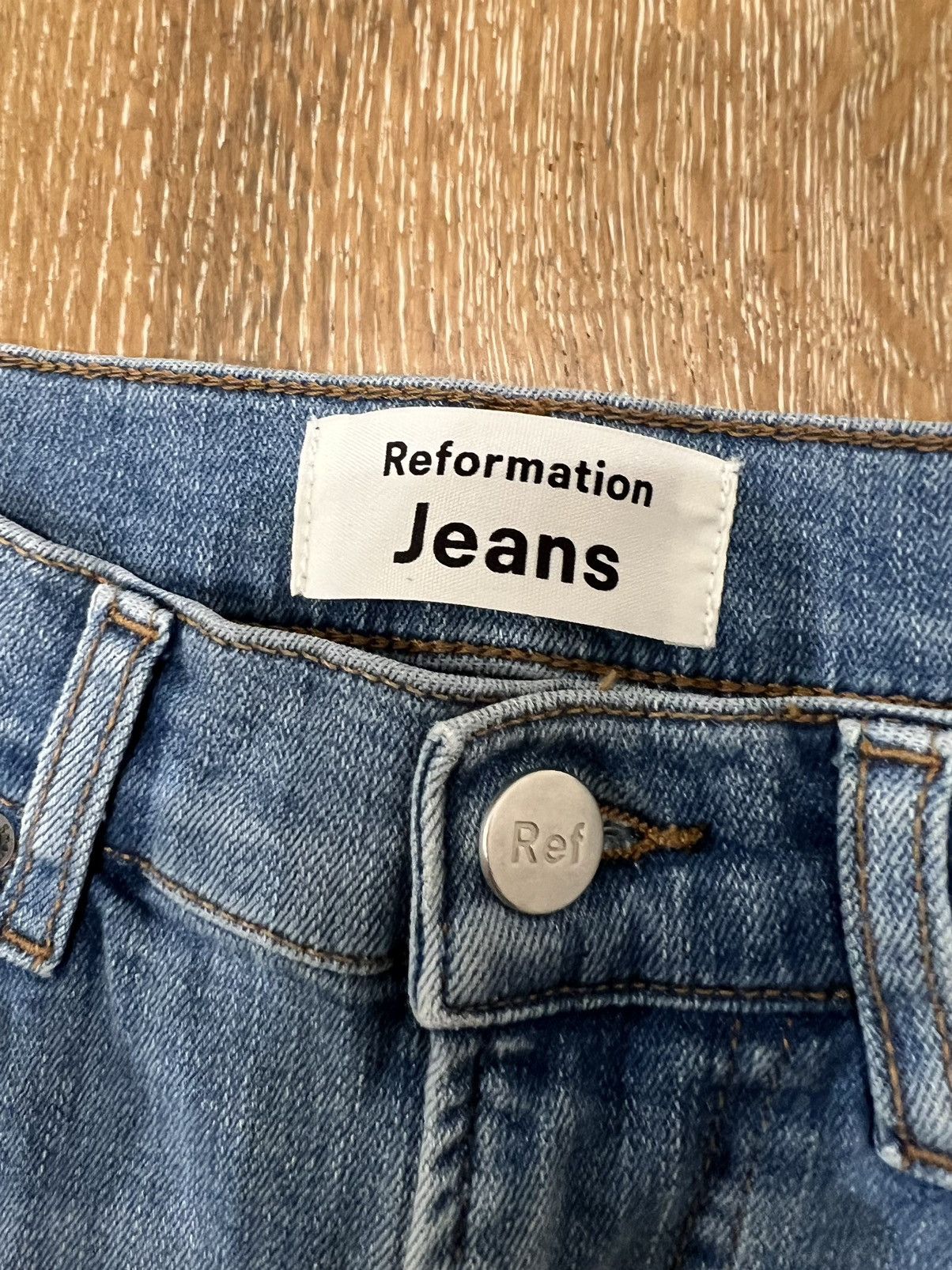 Reformation Womens reformation high and skinny crop jeans Size 24" / US 00 / IT 34 - 3 Thumbnail