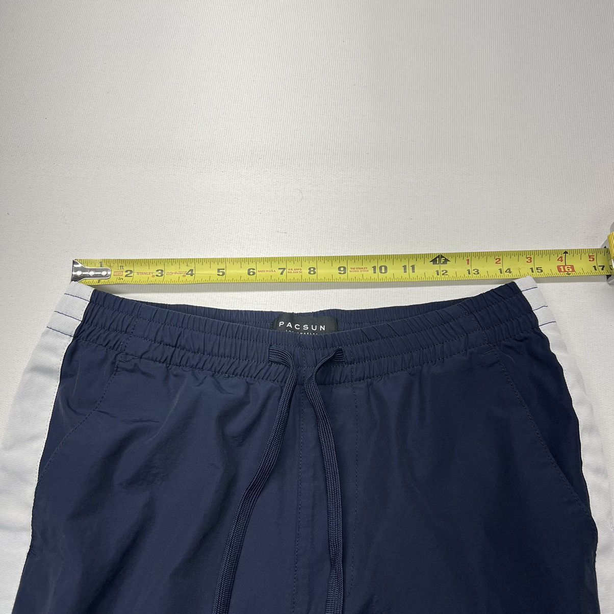 Pacsun Pacsun Pants Blue Jogger Nylon Side Stripe Drawstring Active Size US 30 / EU 46 - 21 Thumbnail
